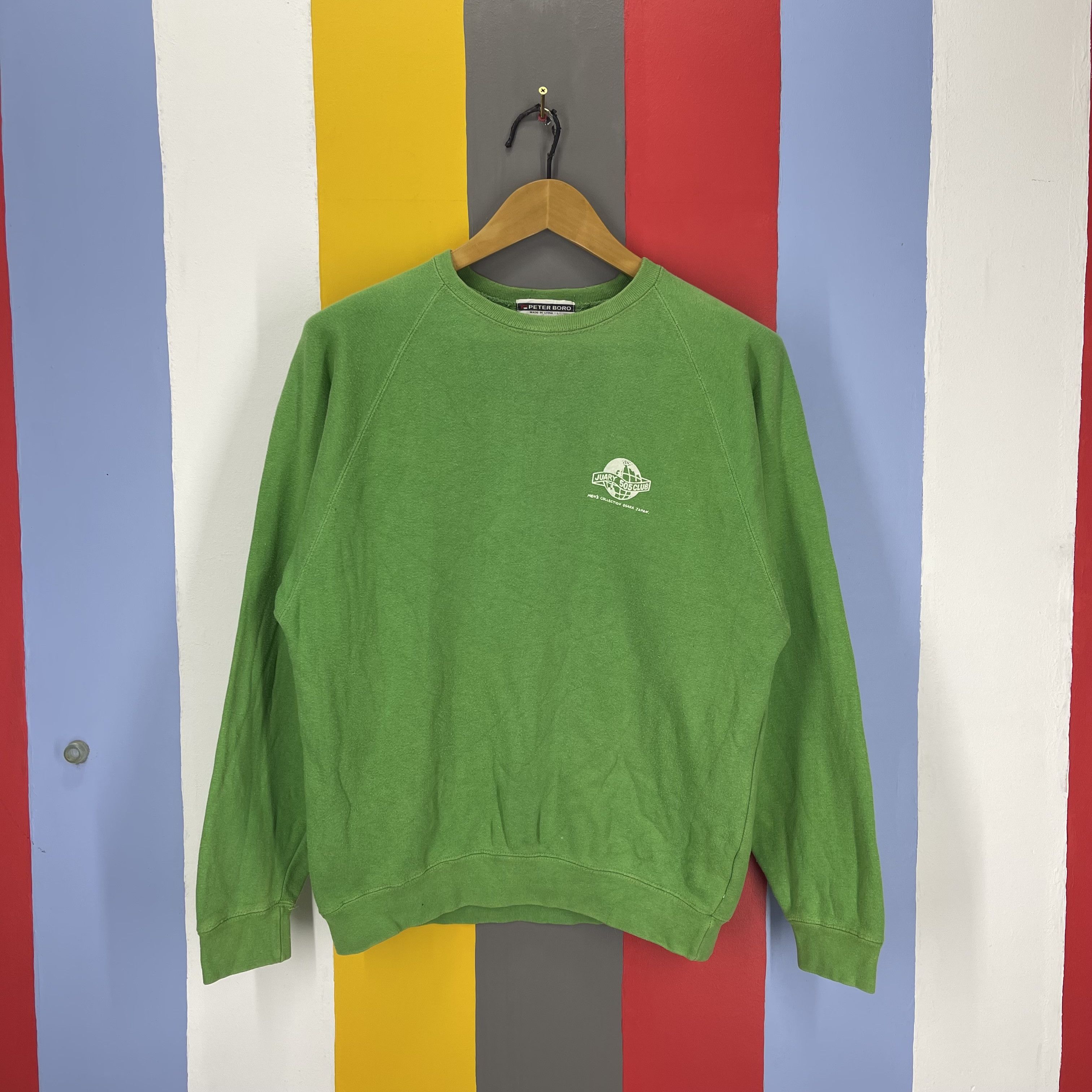 Japanese Brand 90s Vintage JUARY 505 CLUB by PETER BORO Sweatshirt #1965/12 Size US M / EU 48-50 / 2 - 1 Thumbnail