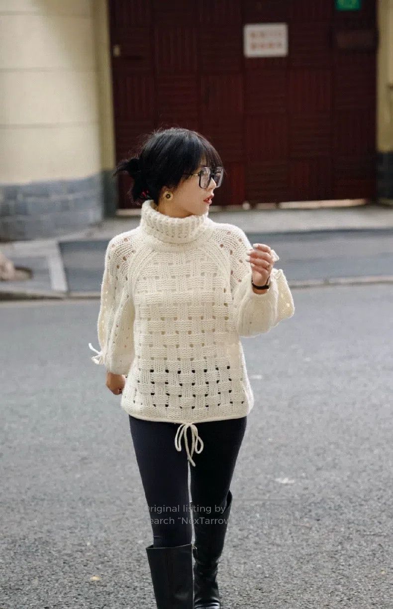 Chanel Chanel Checkerboard alpaca wool knitted sweater Size XS / US 0-2 / IT 36-38 - 8 Thumbnail