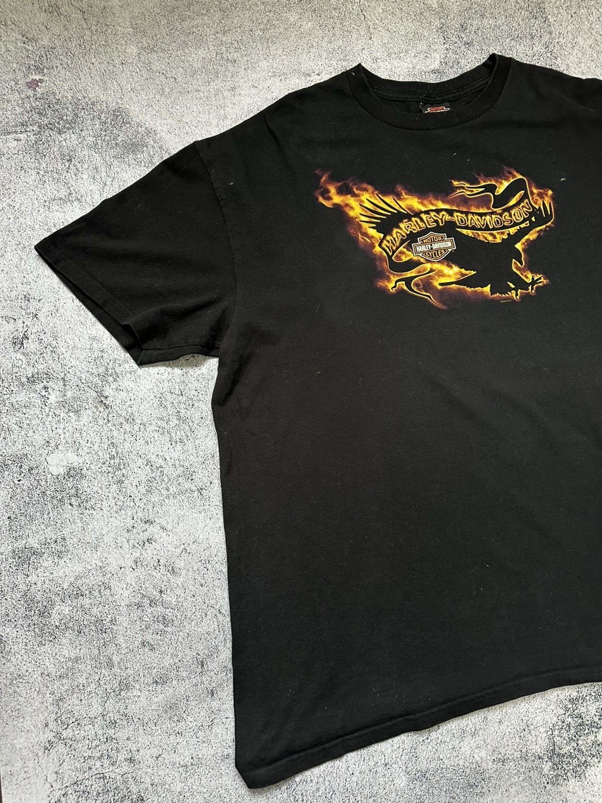 Harley Davidson Vintage Harley Davidson T-shirt Stratstone Moto Size US XXL / EU 58 / 5 - 5 Thumbnail