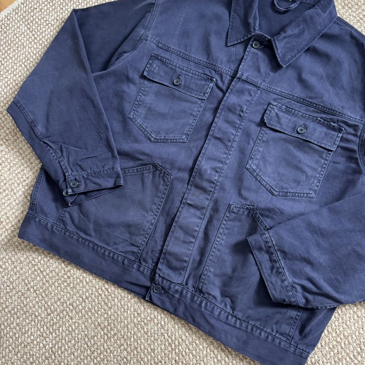 Le Laboureur Vintage washed vintage French works boxy fit jacket Size US XL / EU 56 / 4 - 5 Thumbnail
