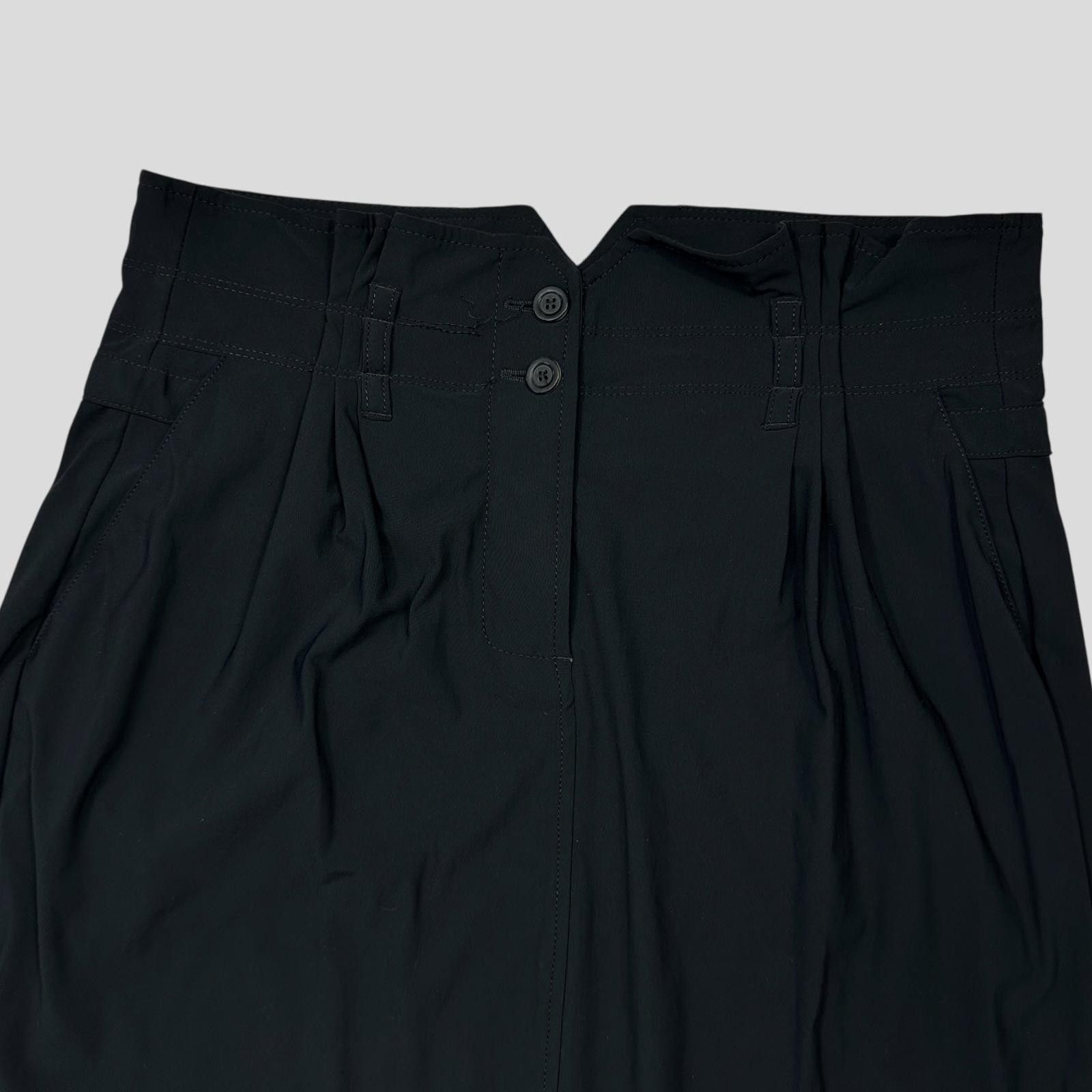 Marithe + Francois Girbaud M+FG 00’s Rayon Silk Belted Skirt with Pleats - IT42 UK8-10 Size 28" / US 6 / IT 42 - 3 Thumbnail