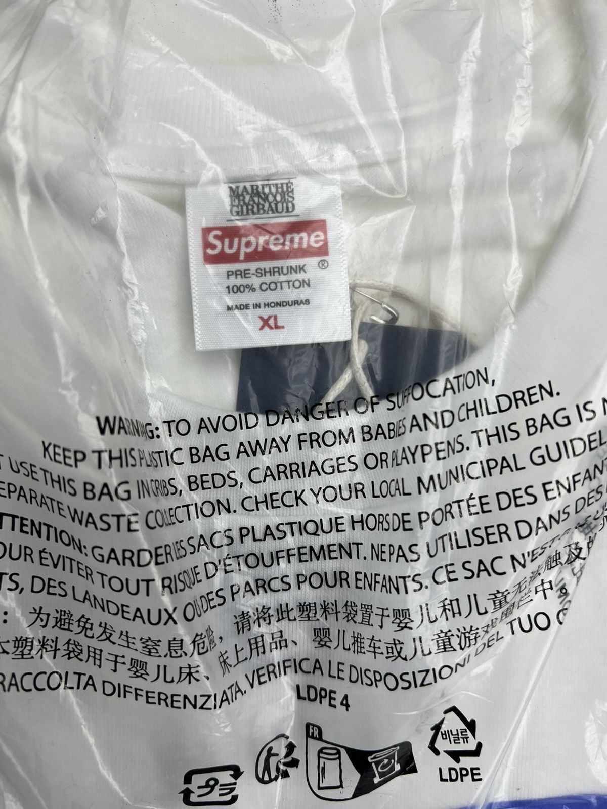 Supreme Supreme Marithe Francois Girbaud T-Shirt Size US XL / EU 56 / 4 - 5 Thumbnail