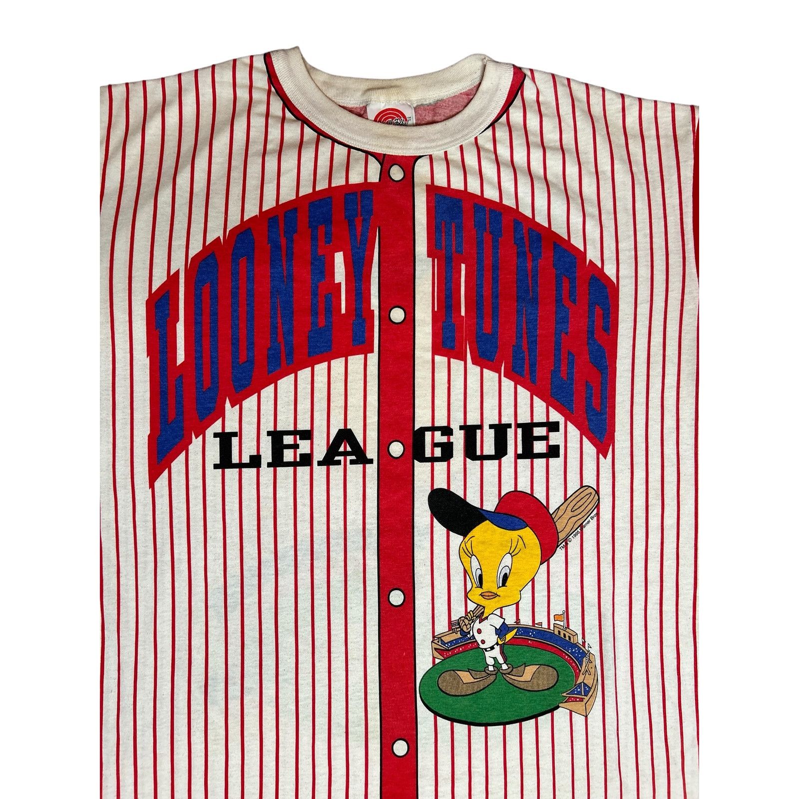 Cartoon Network × Vintage Vintage 90s Looney Tunes League Tweety Bird T-Shirt Size US XL / EU 56 / 4 - 3 Thumbnail