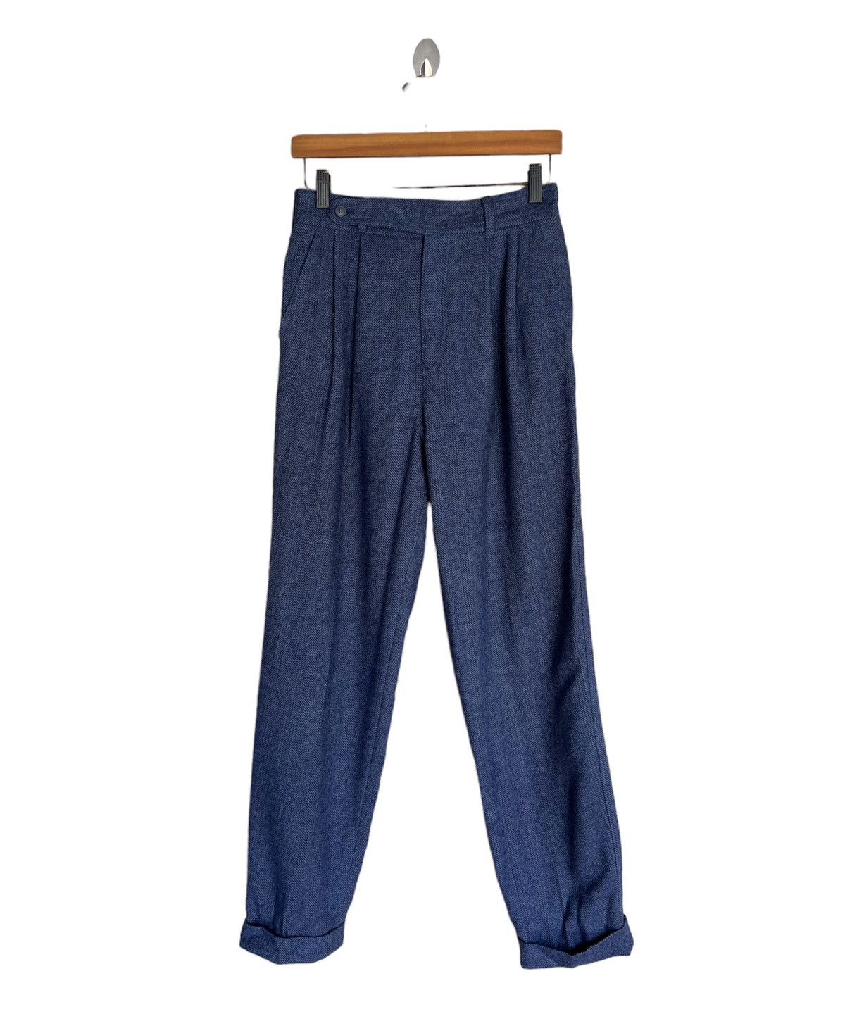 image of Cashmere Wool x Junko Shimada Wool Pant in Blue, Men's (Size 27)