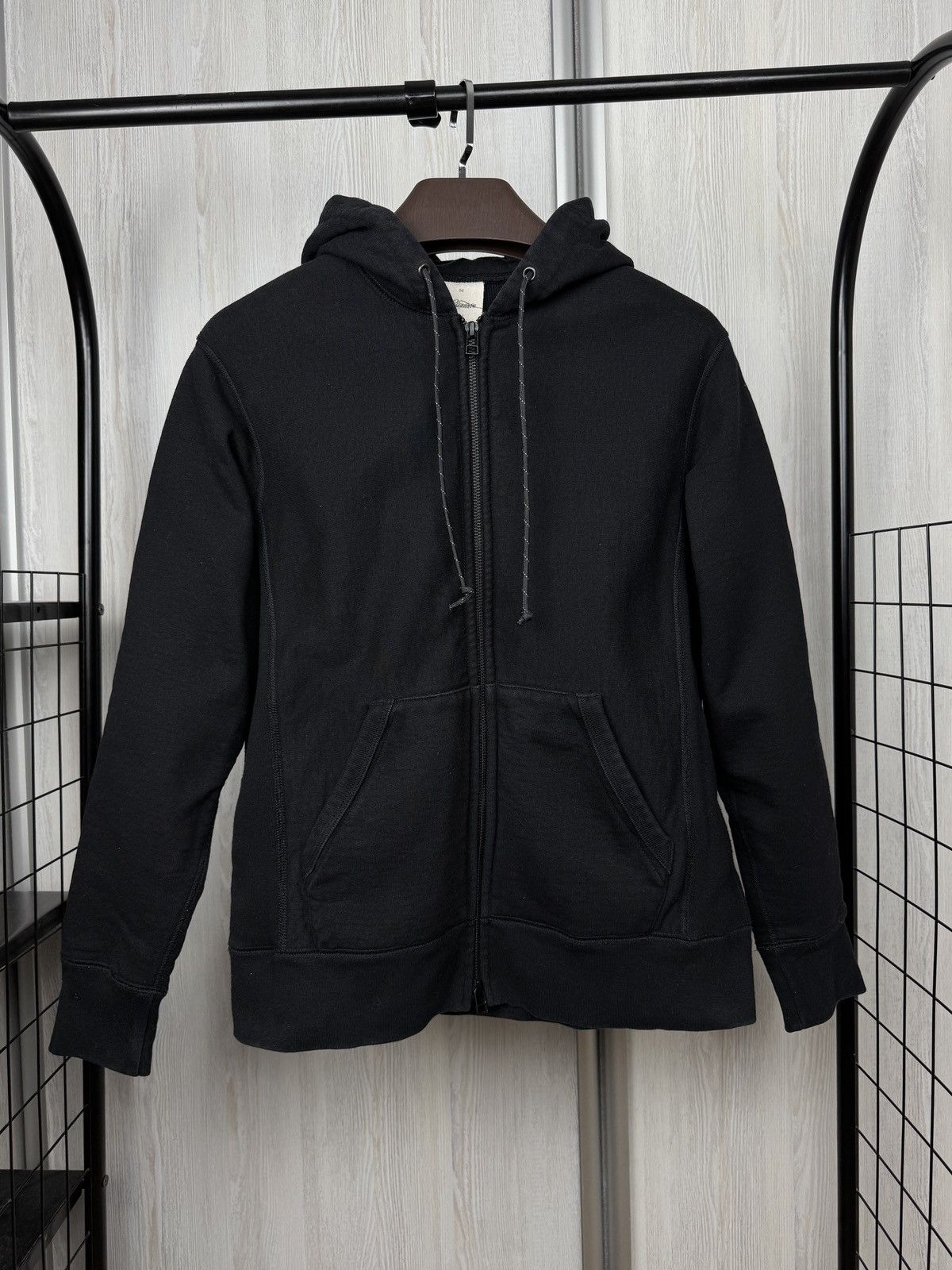 3sixteen black basic full zip made in Canada hoodie