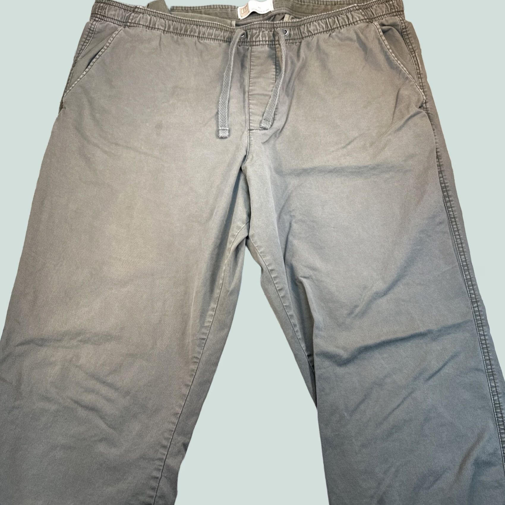 Gap VINTAGE Gap Khakis Pants Drawstring Elastic Bottom Green XL Mens Men’s Baggy Size US 36 / EU 52 - 1 Thumbnail