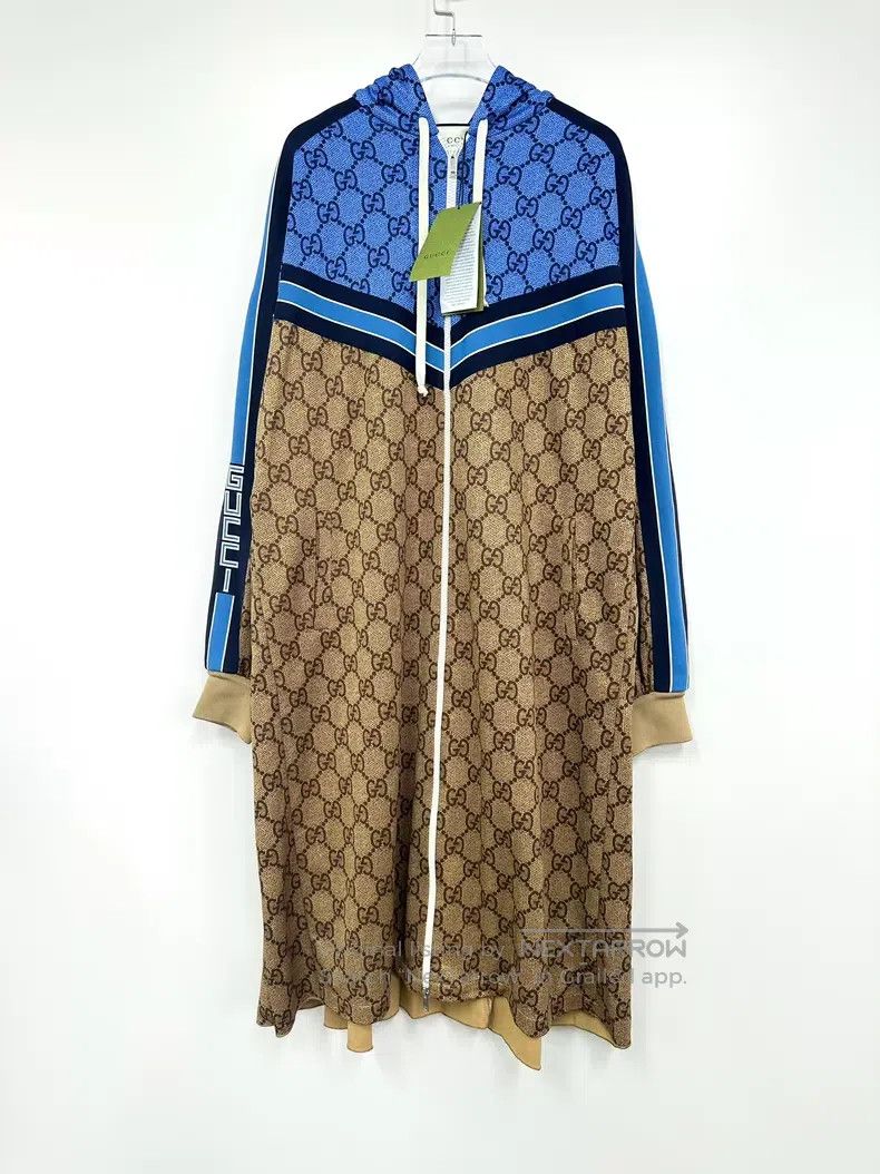 Gucci Gucci Blue and brown color block old flower full print sid Size XS / US 0-2 / IT 36-38 - 1 Thumbnail