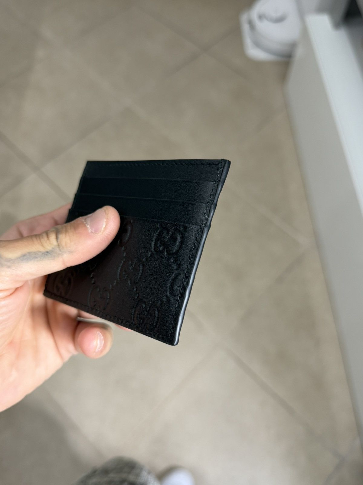 Gucci Card holder gg emblem leather Size ONE SIZE - 4 Thumbnail