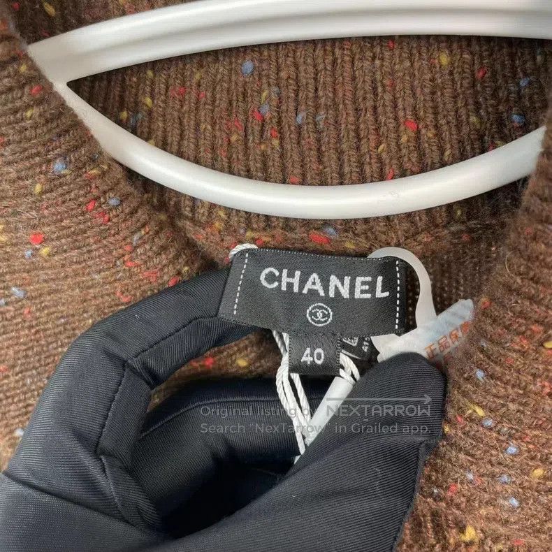 Chanel Chanel Rhinestone bow knitted vest Size S / US 4 / IT 40 - 4 Thumbnail