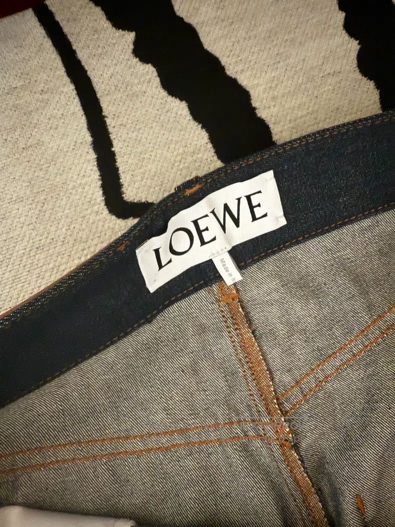 Loewe Loewe Embroidered Logo Denim Long Pants Size 42" / US 20 - 3 Thumbnail