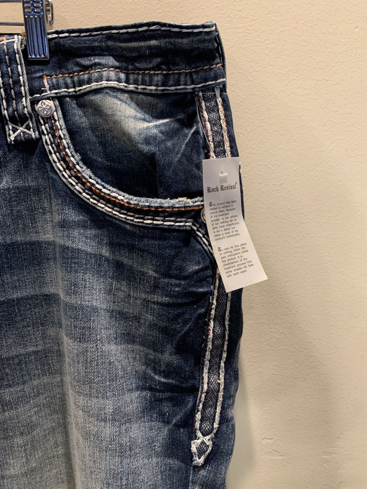 Rock Revival *RARE* New Rock Revival Ren Flared Straight Denim Jeans - 42 Size US 42 / EU 58 - 6 Thumbnail