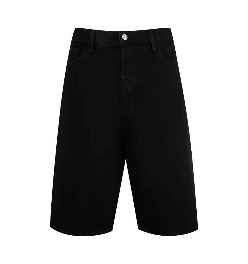 Nahmias o1h1sh11225 Denim Baggy Carpenter Shorts in Black Size US 36 / EU 52 - 1 Thumbnail