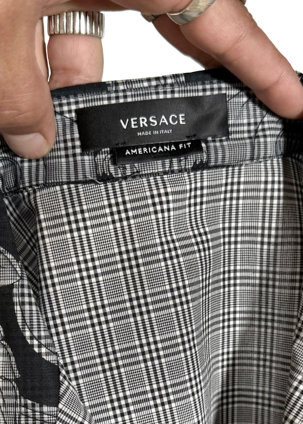Versace Versace Grey Logo Print Short Sleeves Shirt Size US XS / EU 42 / 0 - 6 Thumbnail
