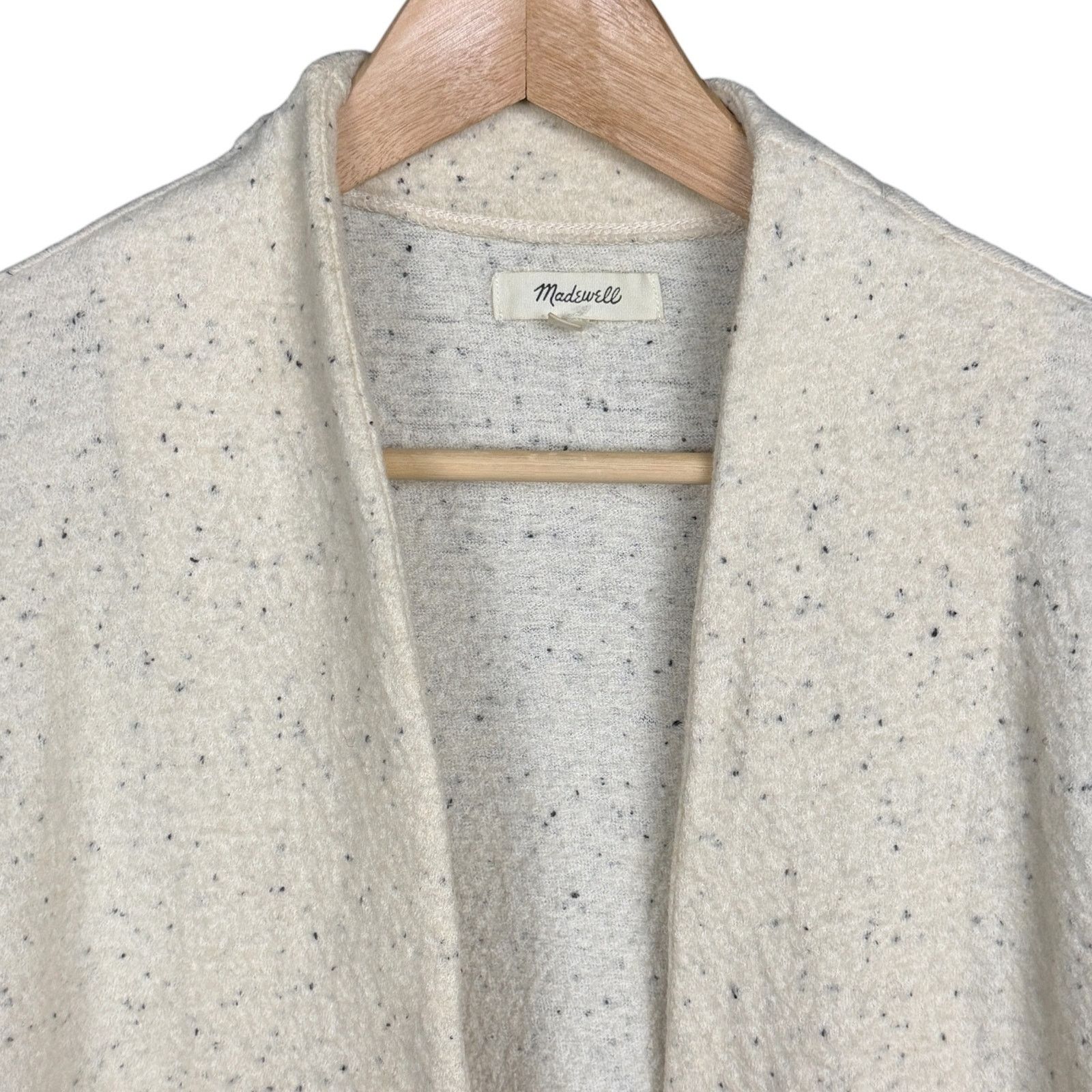 Madewell Madewell Open Sweater Women's XXS Cardigan Duster Cream Wool Size XXS / US 00 / IT 34 - 3 Thumbnail