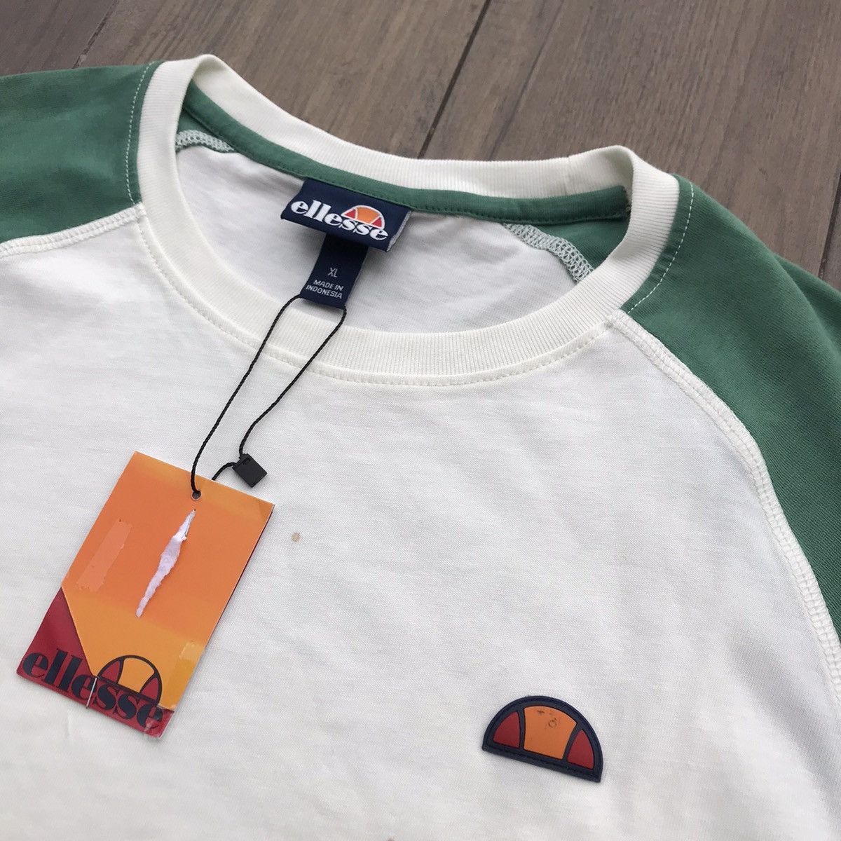 Ellesse Ellesse Italia Originals Raglan Tshirt tee shirt white beige Size US XL / EU 56 / 4 - 3 Thumbnail