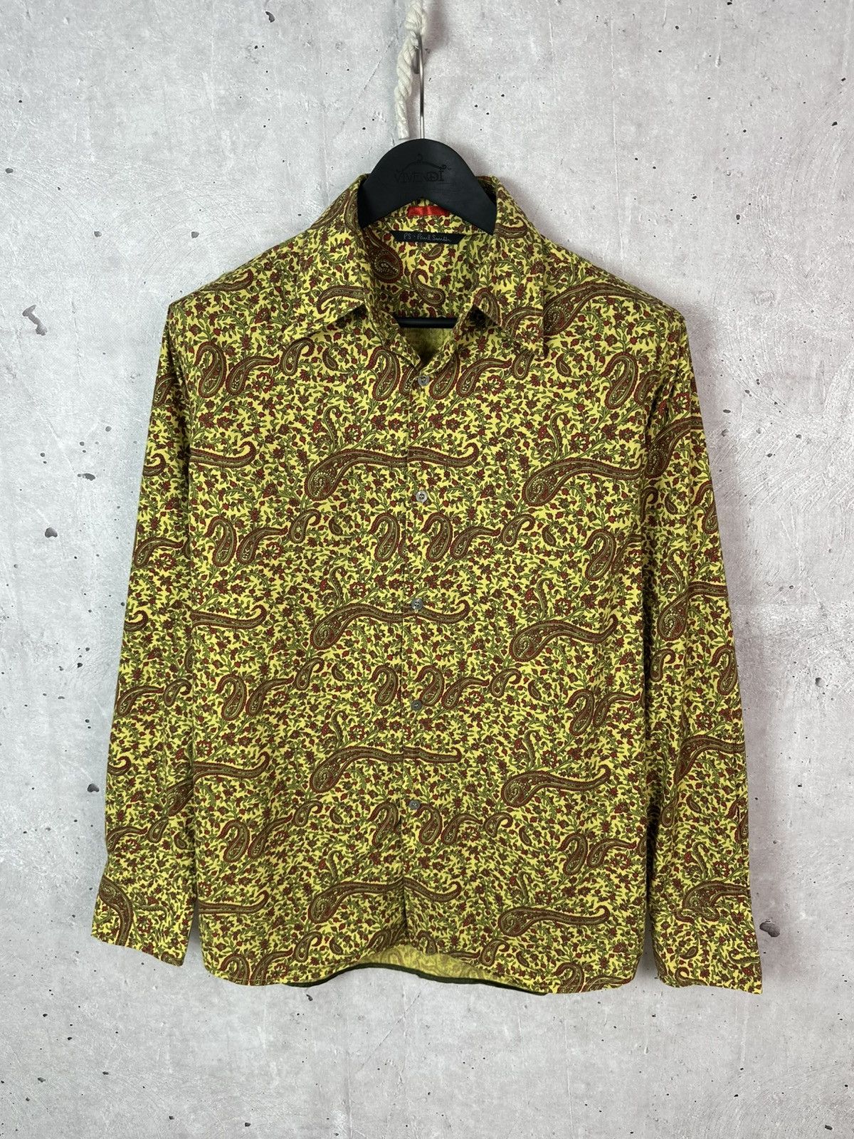 Paul Smith Paul Smith Paisley Pattern Long Sleeve Cotton Men’s Shirt Size US M / EU 48-50 / 2 - 1 Thumbnail