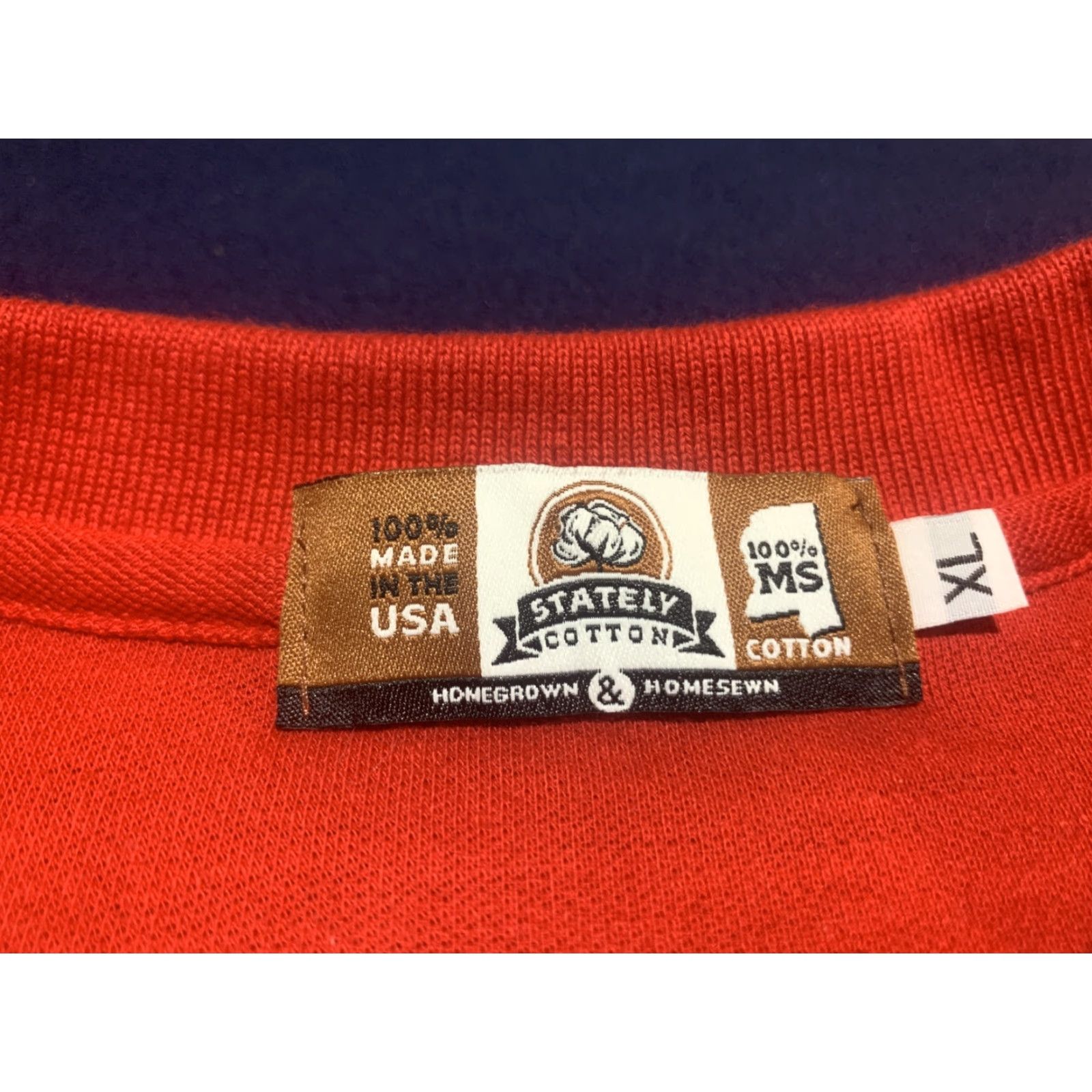 Vintage Mississippi Stately Cotton Red Polo Golf Shirt XL Men Polo Red Mississippi Golf Shirt XL Size US XL / EU 56 / 4 - 6 Thumbnail