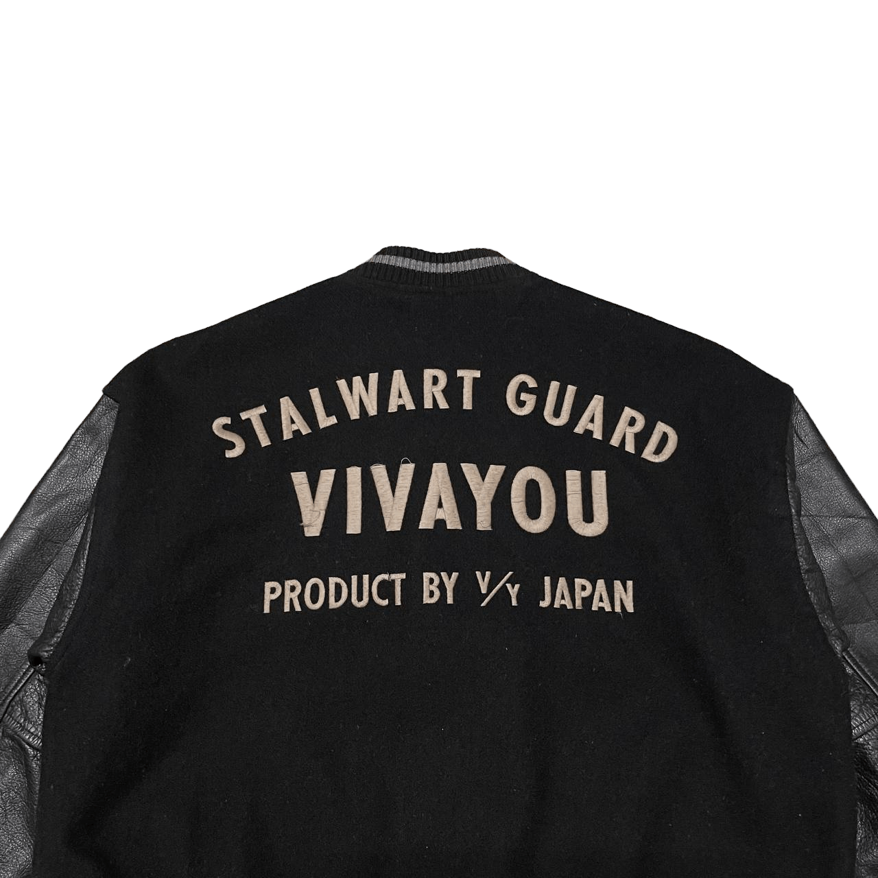 Japanese Brand Vintage Japanese Vivayou Wool Varsity Jacket Leather Sleeve Size US M / EU 48-50 / 2 - 2 Thumbnail