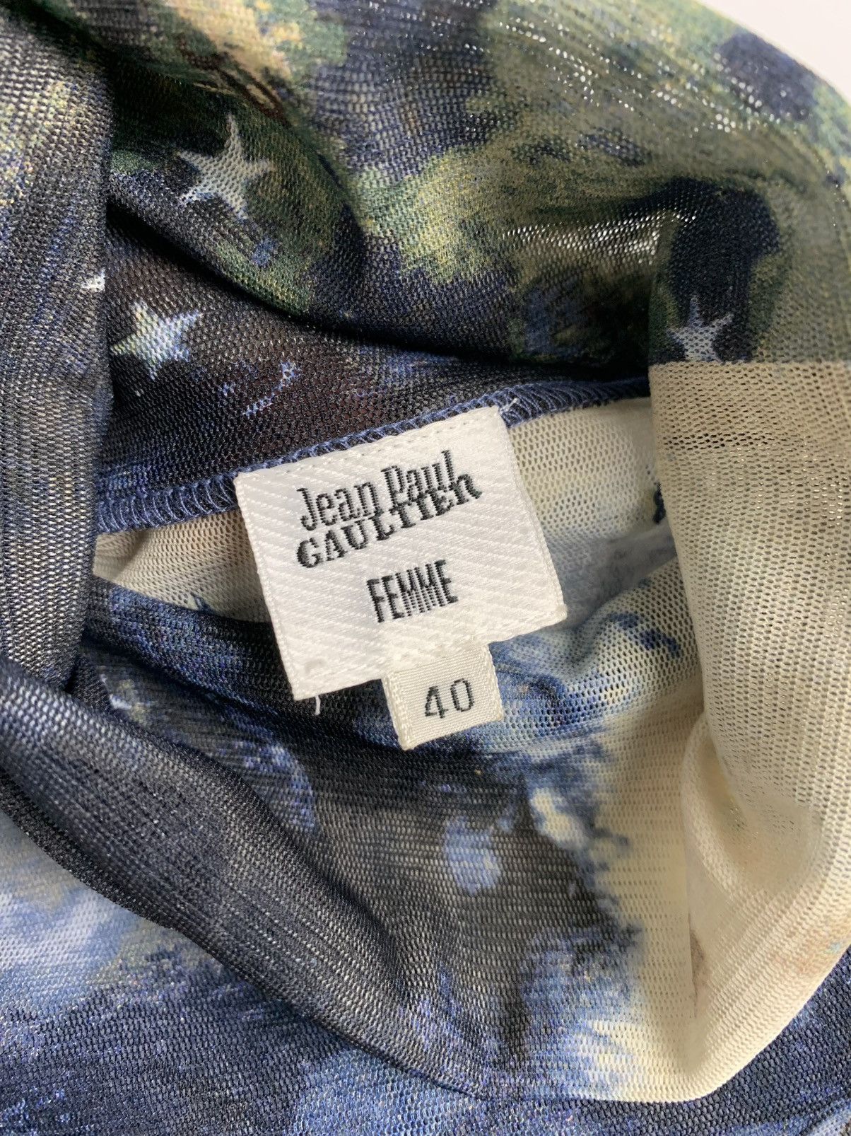 Jean Paul Gaultier Jean Paul Gaultier Femme Mesh Top Star Map Print Size M / US 6-8 / IT 42-44 - 5 Thumbnail