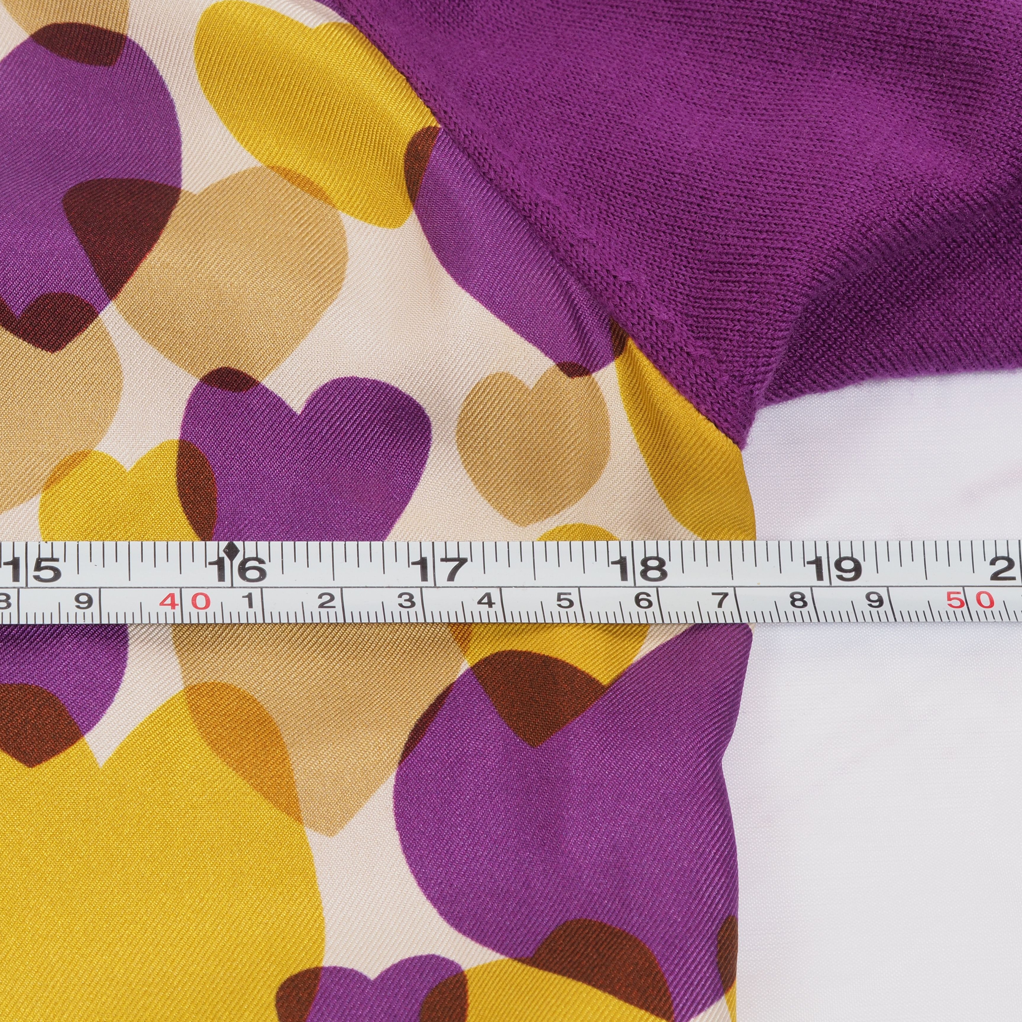 Salvatore Ferragamo Salvatore Ferragamo Vintage Cardigan Heart Print Purple Size S / US 4 / IT 40 - 11 Thumbnail