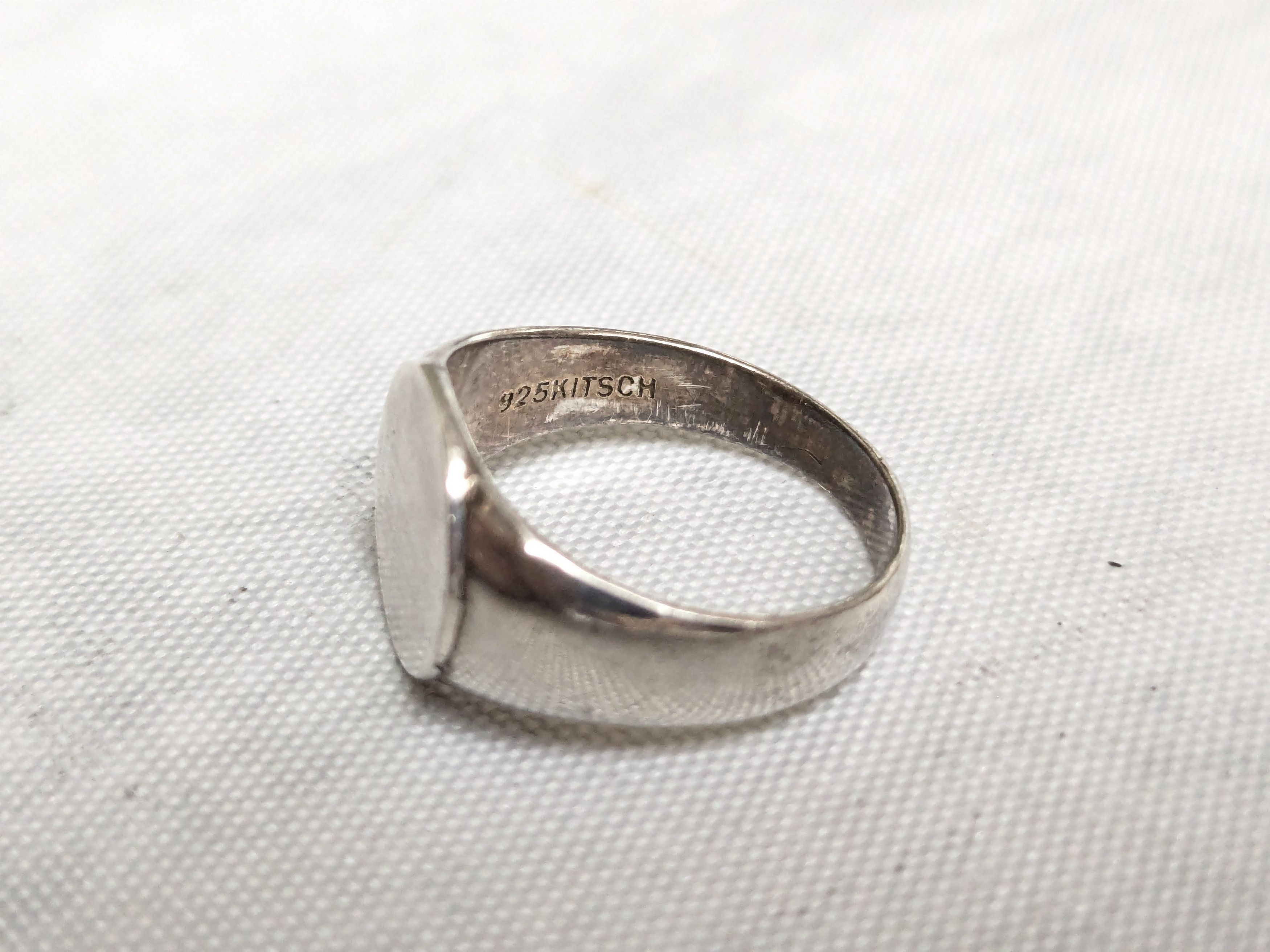Jewelry Vintage Sterling Silver Signet Ring Size 7 Size ONE SIZE - 8 Thumbnail
