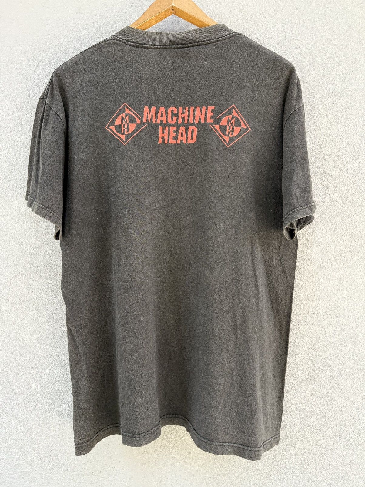 Band Tees Thrashed Vintage 90s Machine Head Blue Grape Faded Grunge T Size US L / EU 52-54 / 3 - 2 Thumbnail
