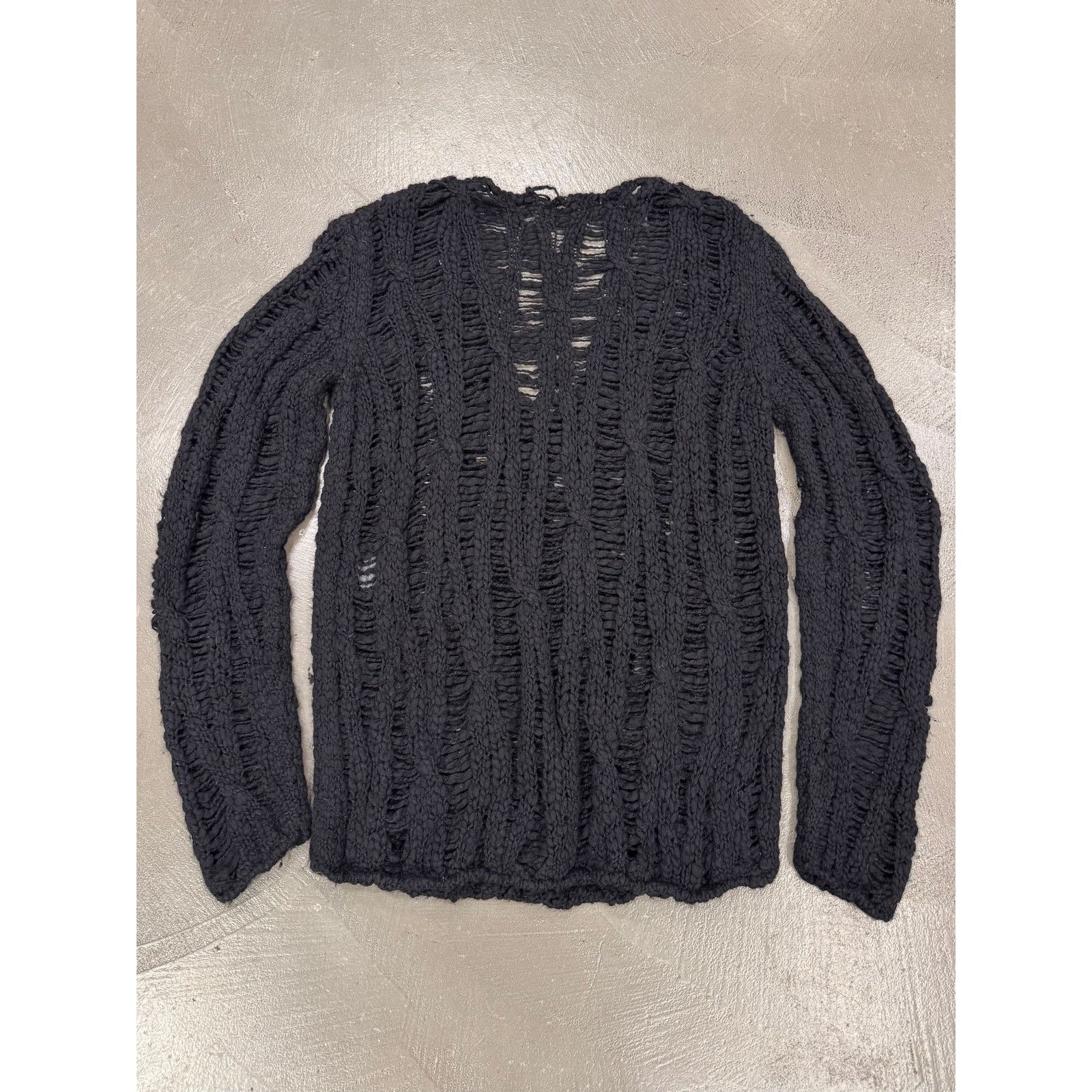 Saint Laurent Paris A/W2013 Saint Laurent by Hedi Slimane distressed knit Size M / US 6-8 / IT 42-44 - 2 Thumbnail