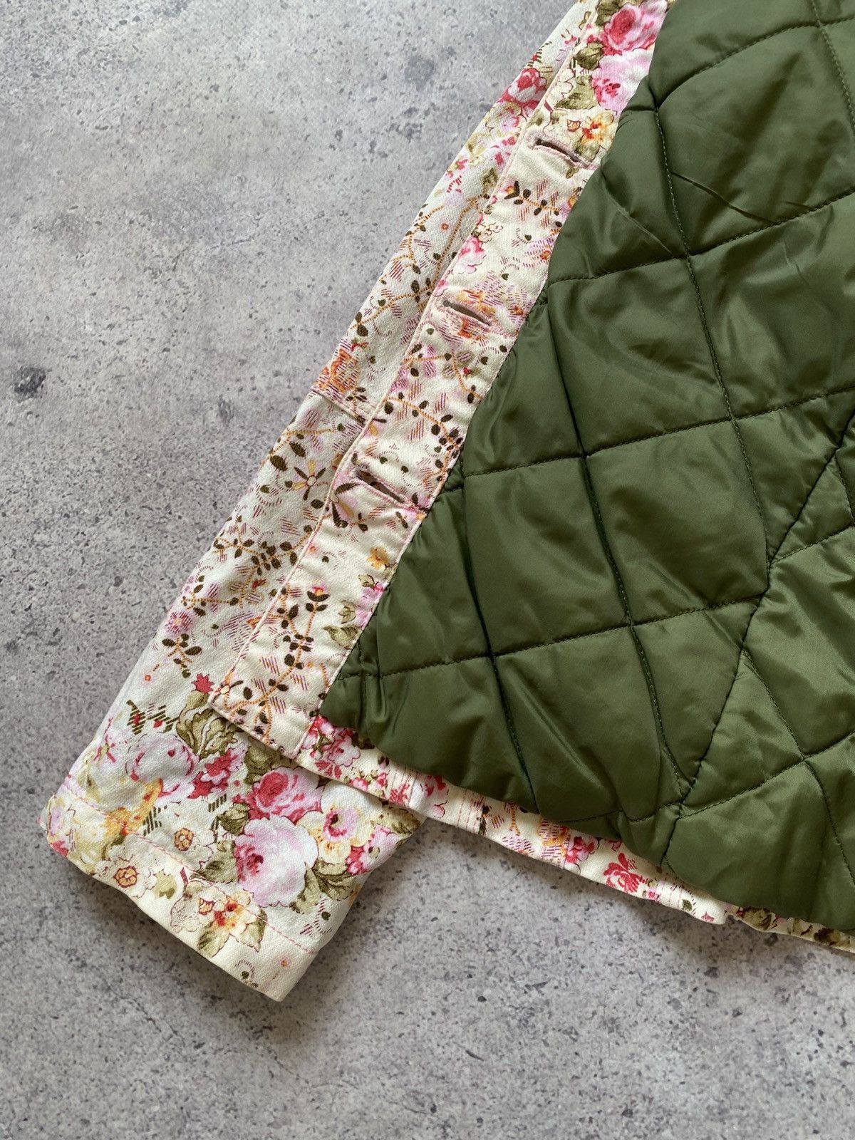 Moschino Moschino Quilted Lined Floral Print Hunting Jacket 40 Italy Size S / US 4 / IT 40 - 14 Thumbnail