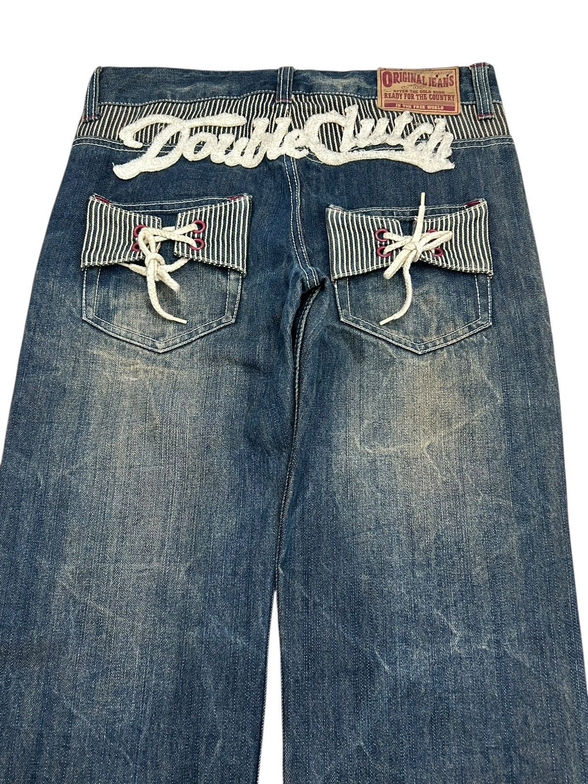 Le Grande Bleu (L.G.B.) Double Clutch Japan Brand Washed Clawn Mark Shoes Pocket Size US 31 - 7 Thumbnail