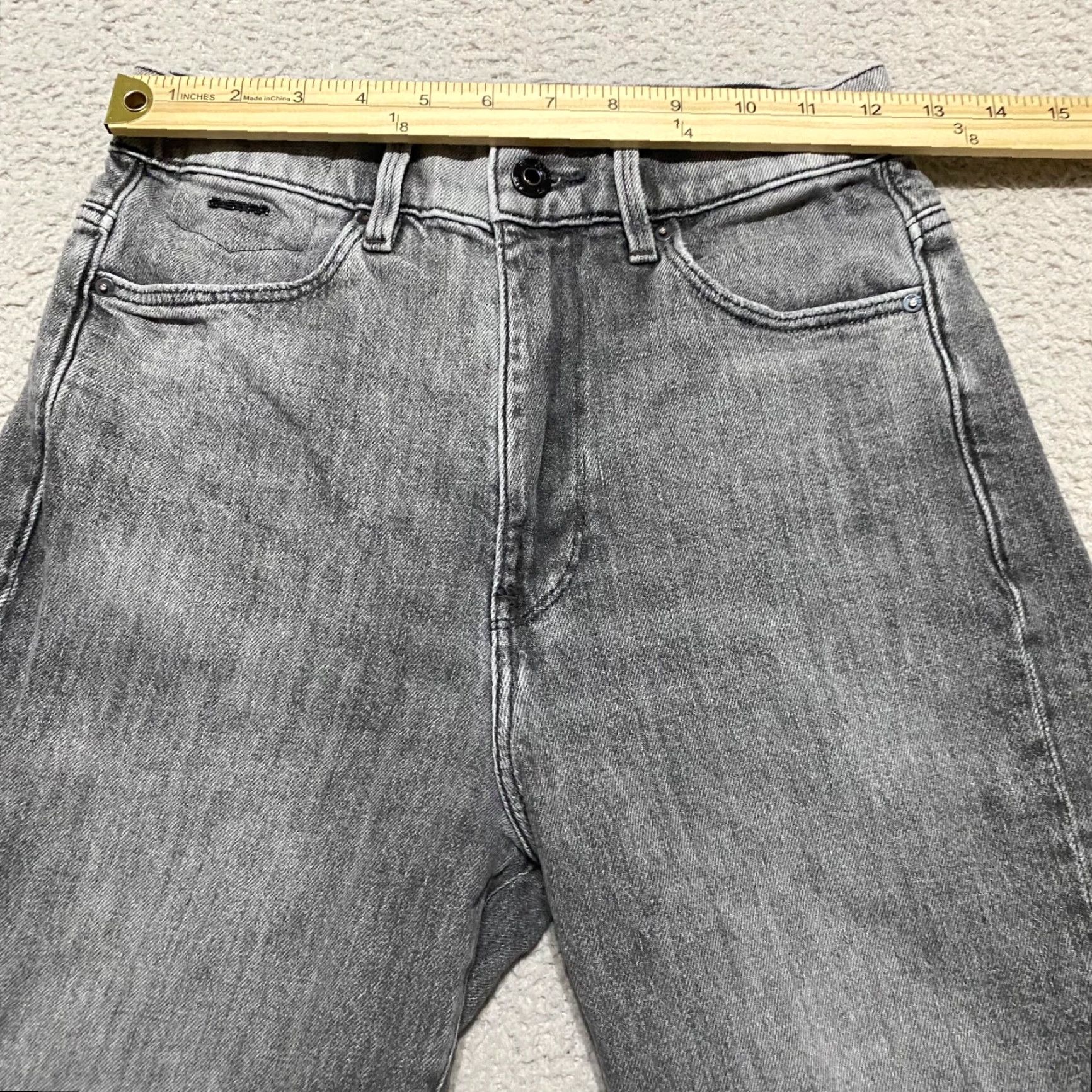 G-Star G-Star Jeans Womens 25 Gray Denim Janeh Ultra High Mom Ankle Rise - 1461 Size 42" / US 20 - 5 Thumbnail