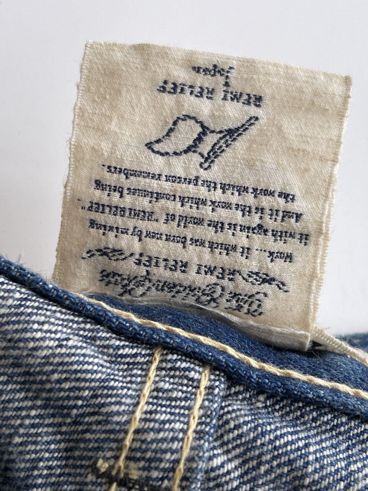 Remi Relief Distressed Short Selvedge Denim Size US 30 / EU 46 - 7 Thumbnail