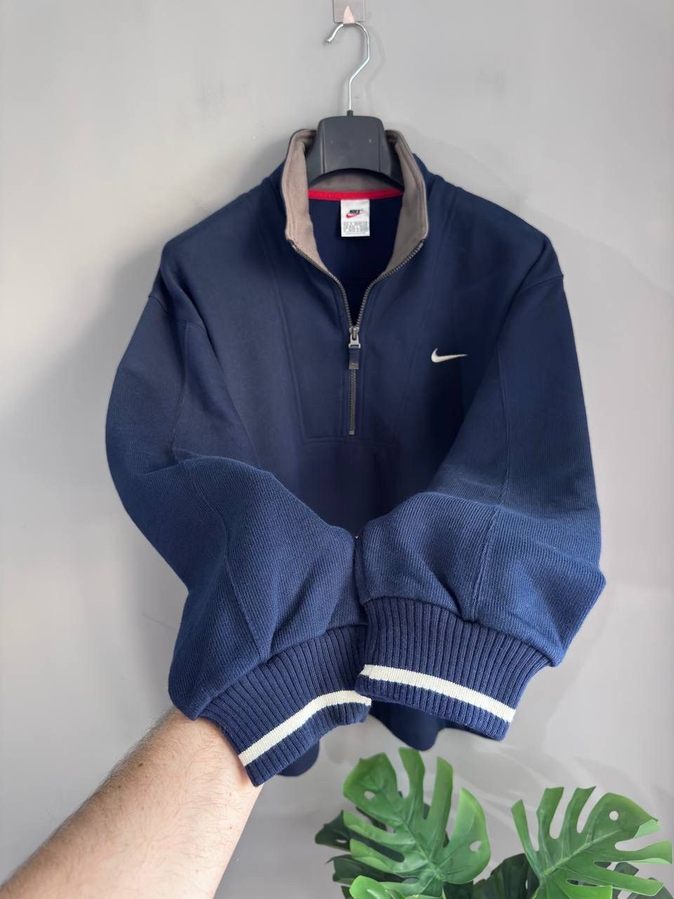 Nike Vintage Nike 90s Y2K Men's Navy 1/4 Zip Fleece Sweater, M Size US M / EU 48-50 / 2 - 6 Thumbnail