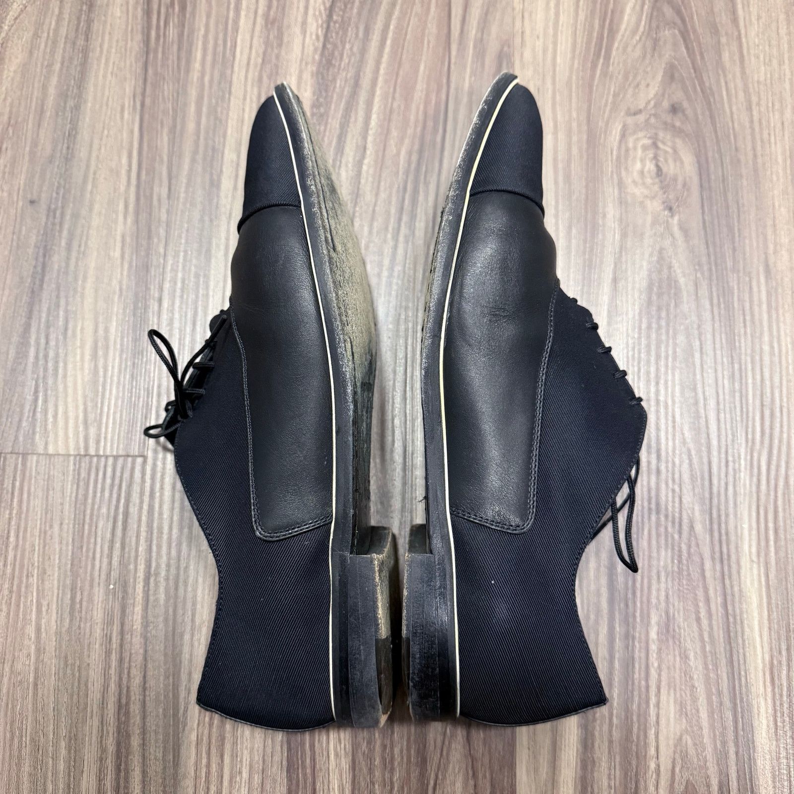 Nicholas Kirkwood Nicholas Kirkwood Italian Mixed-Media Derby Shoes Black 41.5 Size US 8.5 / EU 41-42 - 6 Thumbnail