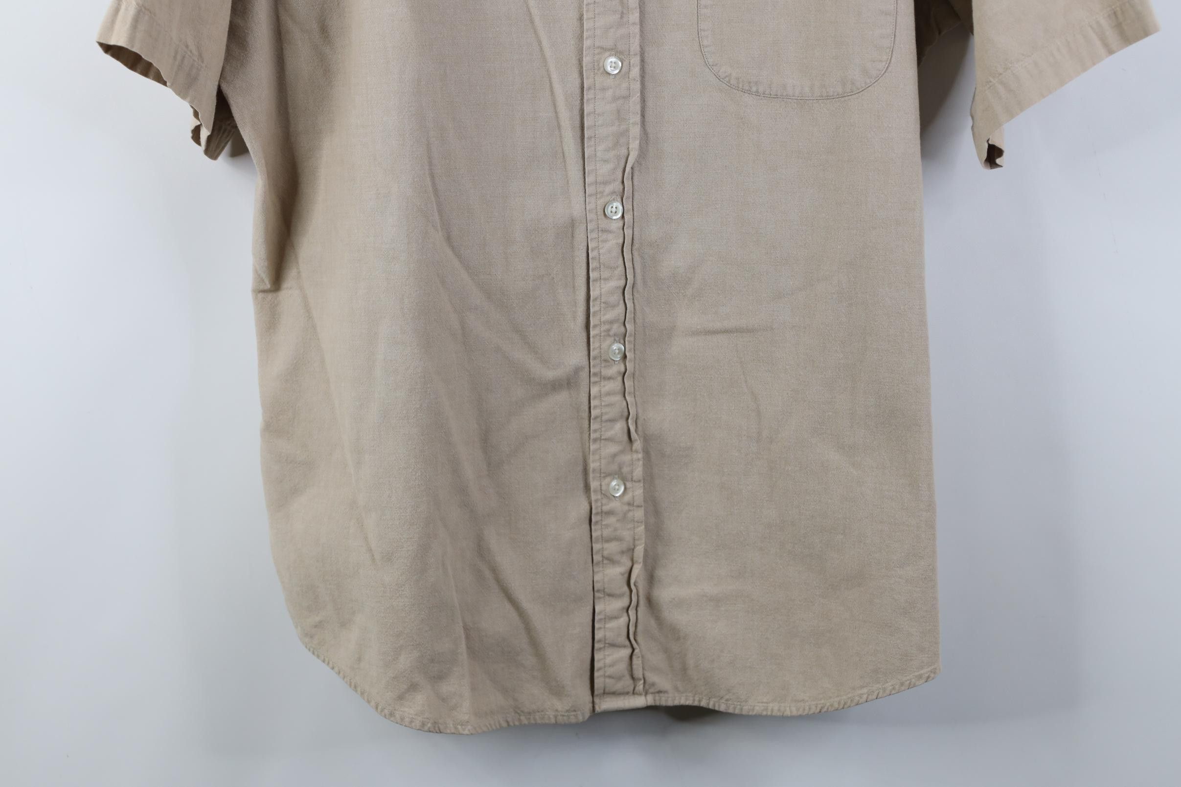 Lands' End Vintage 90s Lands End Flannel Short Sleeve Button Down Shirt Size US L / EU 52-54 / 3 - 3 Thumbnail