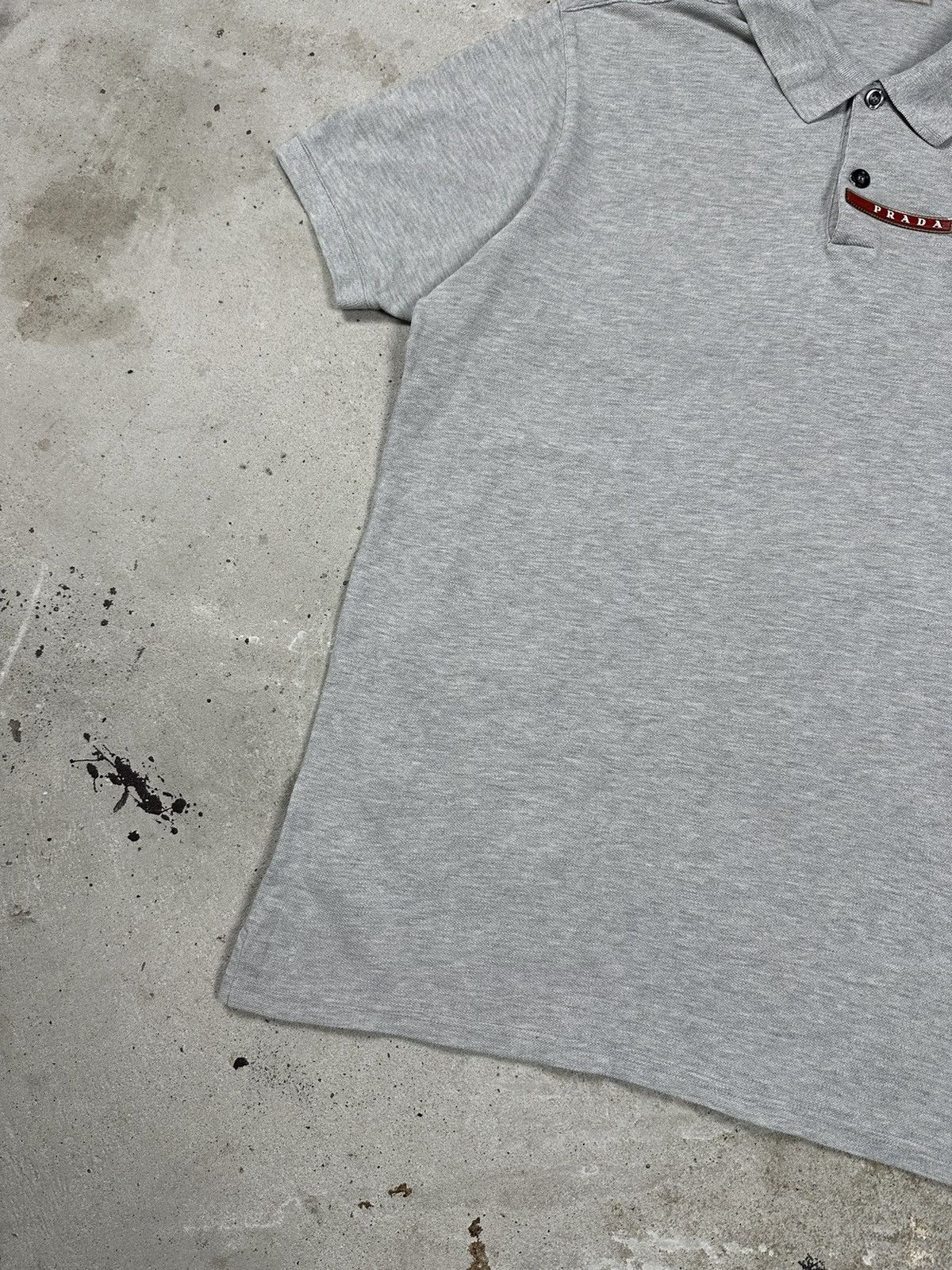 Prada Vintage Prada Grey Polo T Shirt Tab Size US XL / EU 56 / 4 - 4 Thumbnail