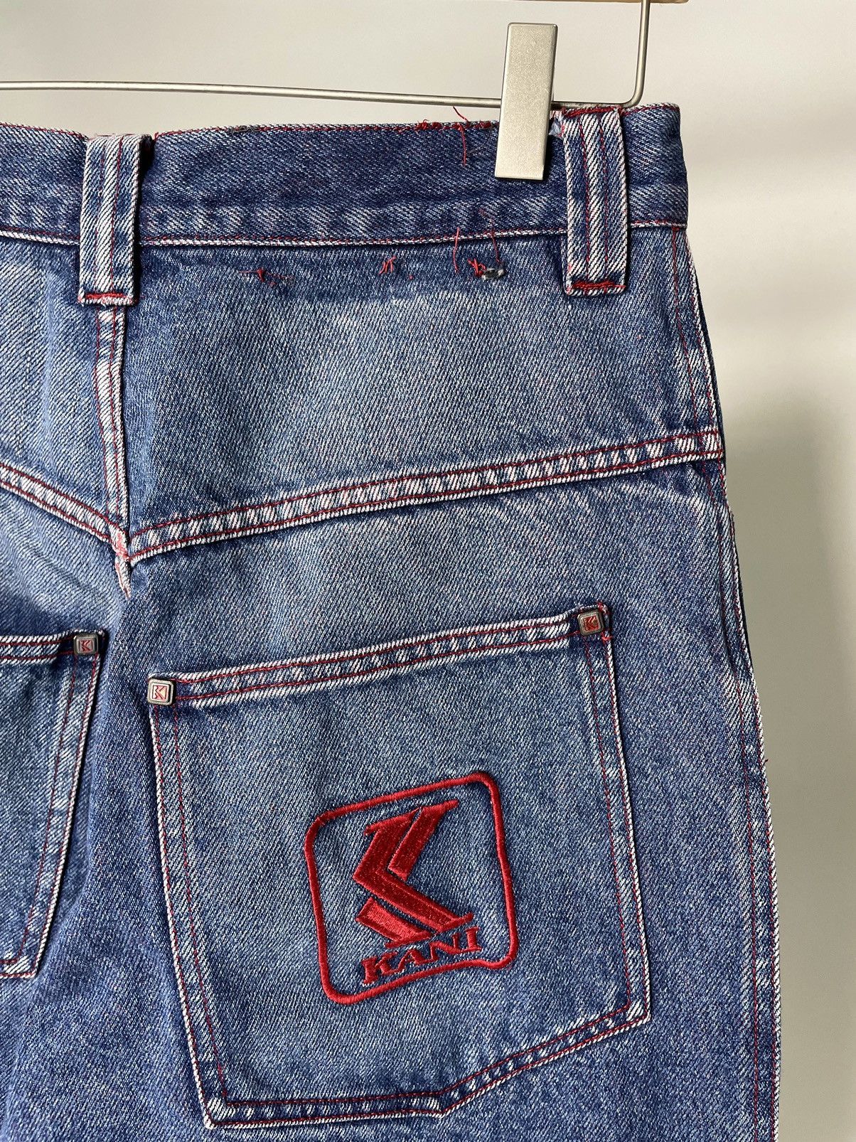 Karl Kani Karl Kani Vintage 90’s 👺 Embroidered Hip Hop Jeans like Fubu Size US 28 / EU 44 - 6 Thumbnail
