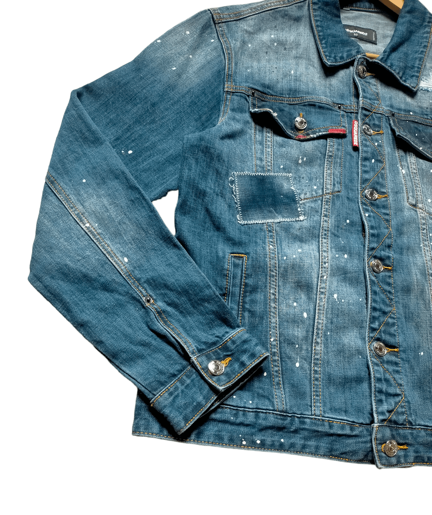 Dsquared2 Dsquared2 Denim Patch work Splater Jaket Jeans Size US M / EU 48-50 / 2 - 4 Thumbnail