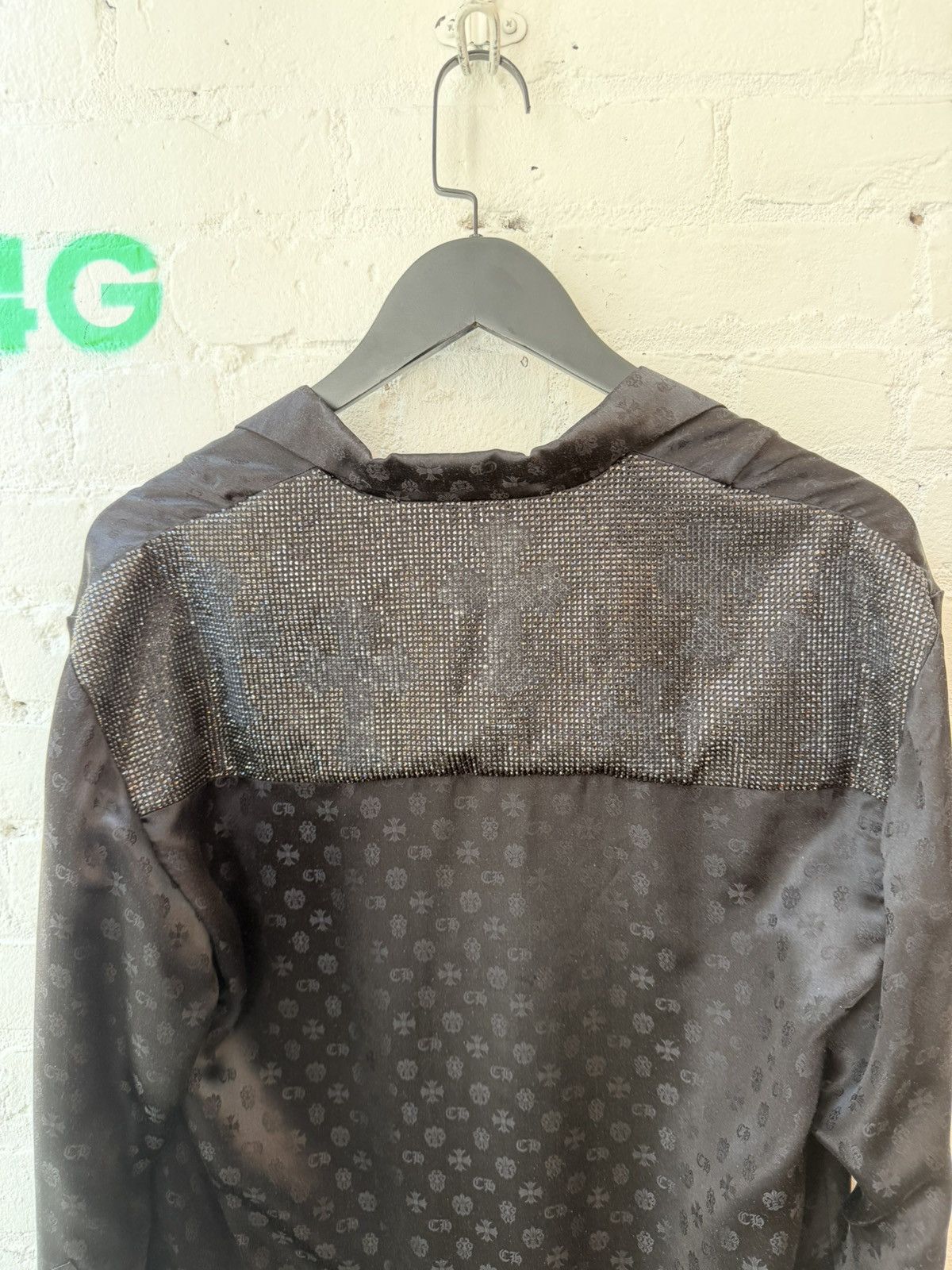 Chrome Hearts Chrome Hearts COUTURE MADE FRANCE SILK CRYSTAL JACKET Size US L / EU 52-54 / 3 - 14 Thumbnail
