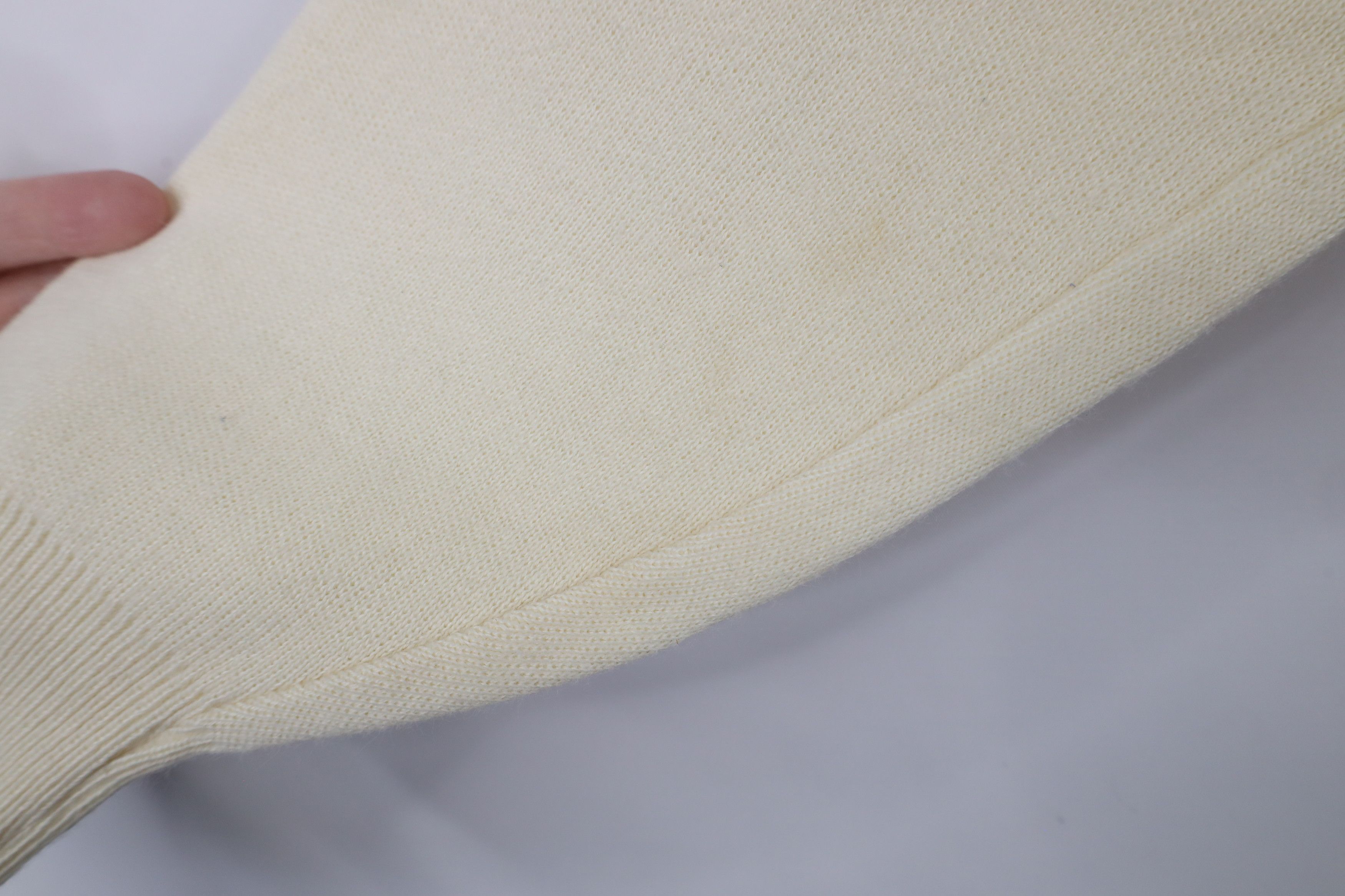 Vintage Vintage 70s Streetwear Feed Farmer Knit Sweater Cream USA Size L / US 10 / IT 46 - 8 Thumbnail