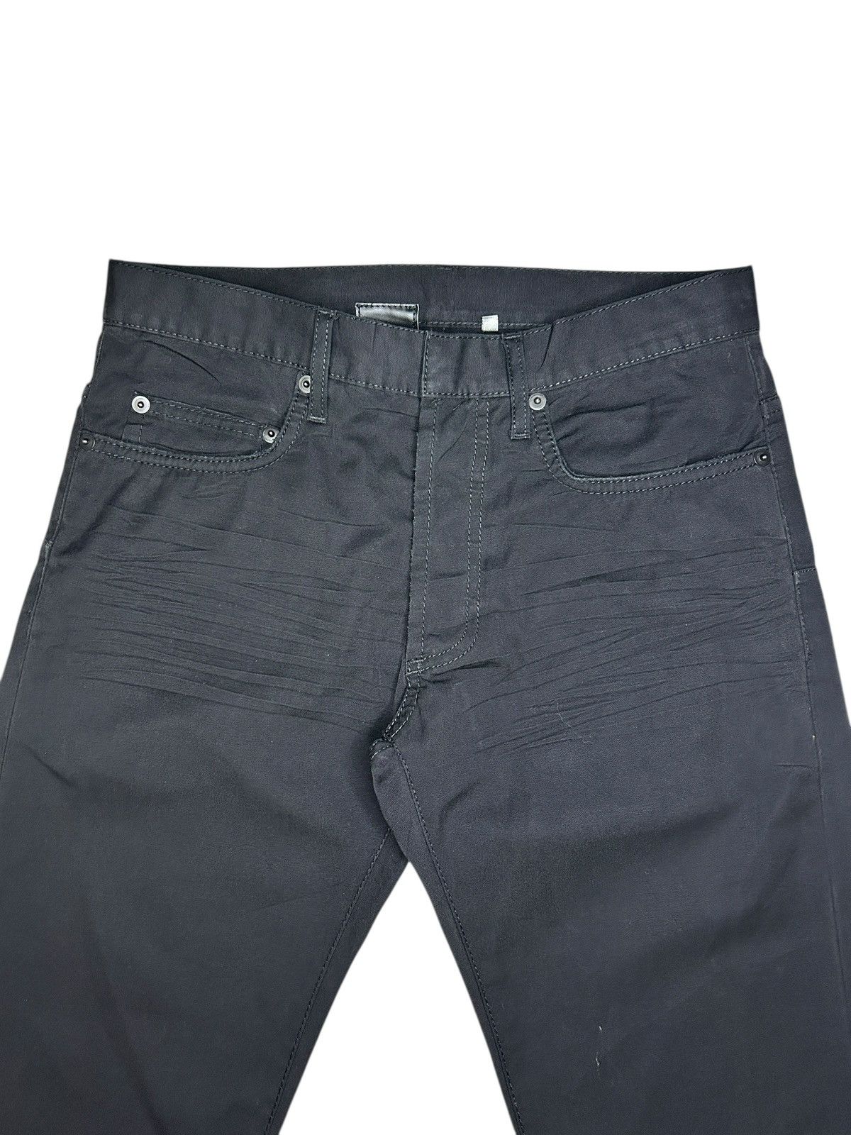 Dior Ss 2005 Hedi Slimane Black Creased Denim Size US 28 / EU 44 - 2 Thumbnail