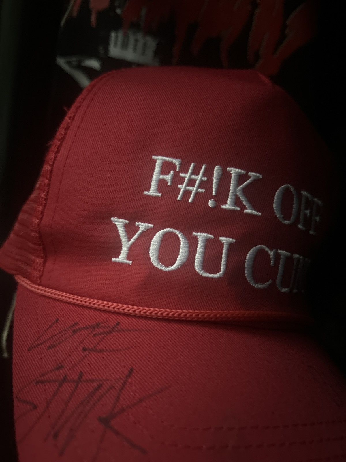 Band Tees wtf stink emotional xan signed hat Size ONE SIZE - 1 Thumbnail
