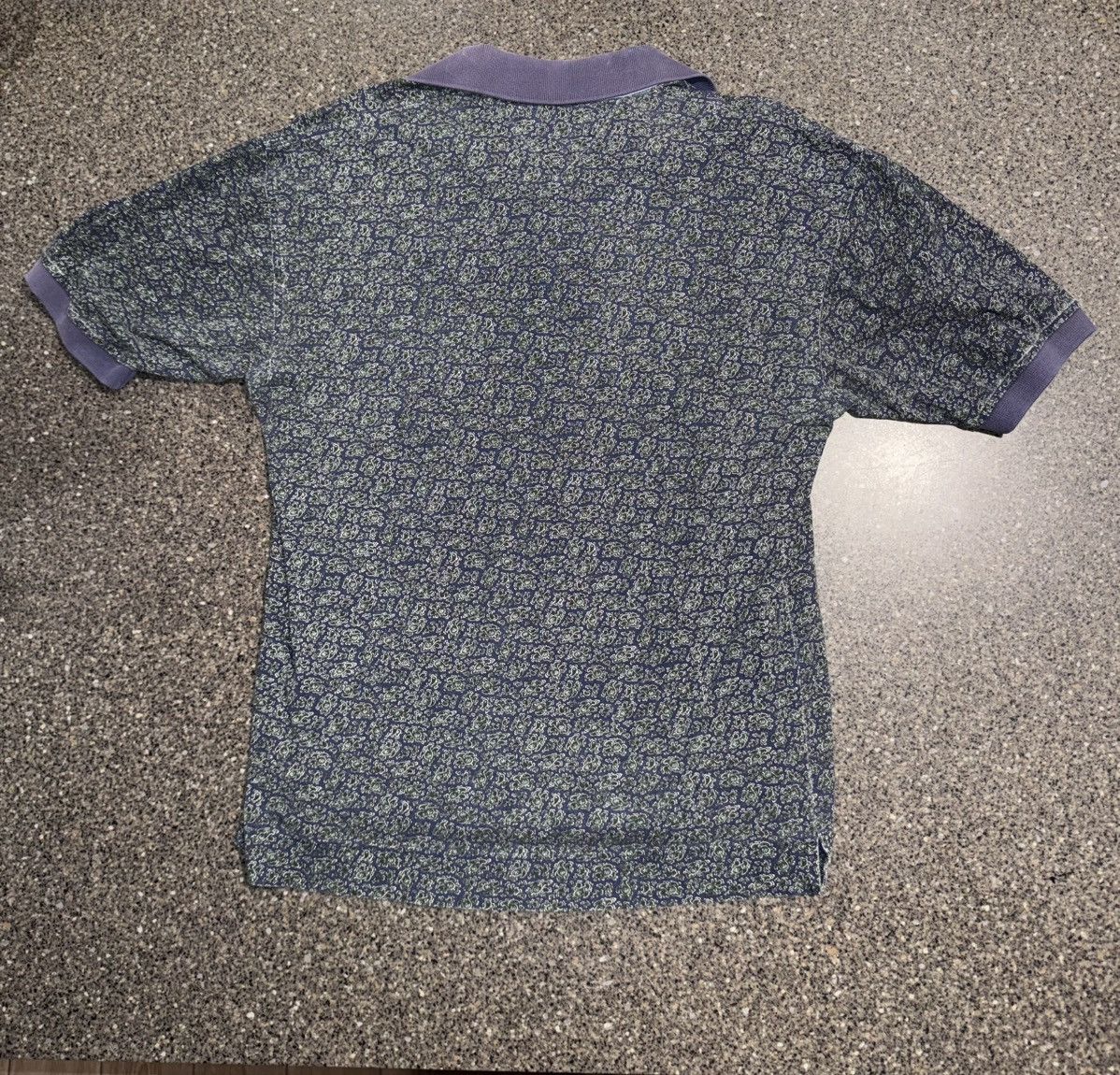 Tommy Hilfiger VTG Tommy Hilfiger Paisley Crest Polo Shirt L 90s Blue Size US L / EU 52-54 / 3 - 7 Thumbnail