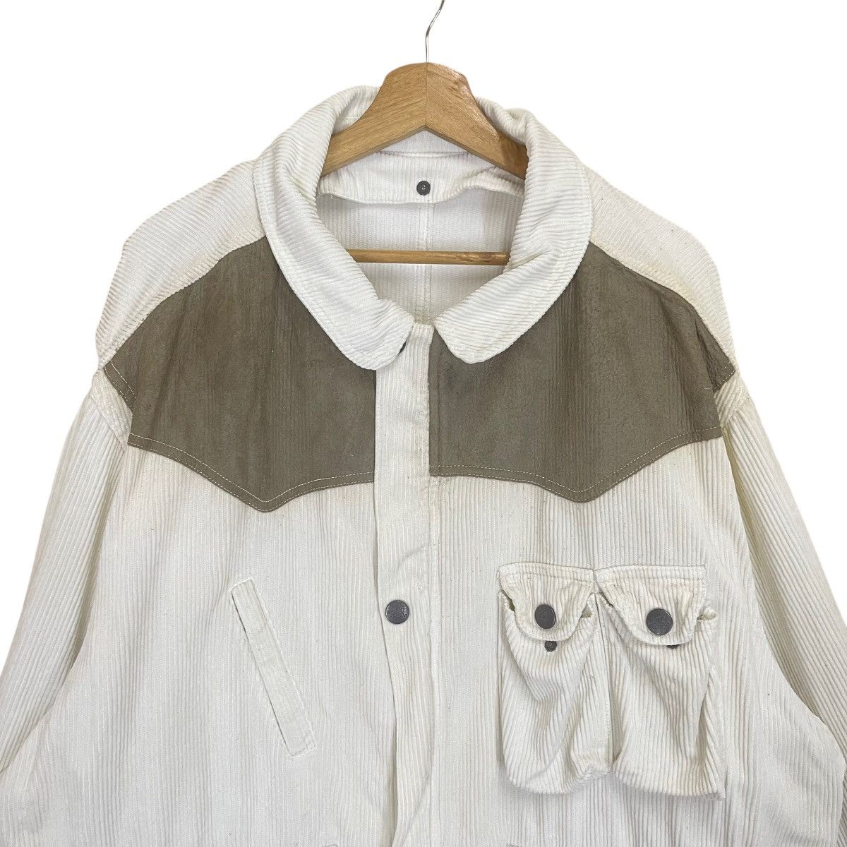 Boneville Vintage 90’s Boneville CP COMPANY Curdoroy Zipper Jacket Size US L / EU 52-54 / 3 - 4 Thumbnail