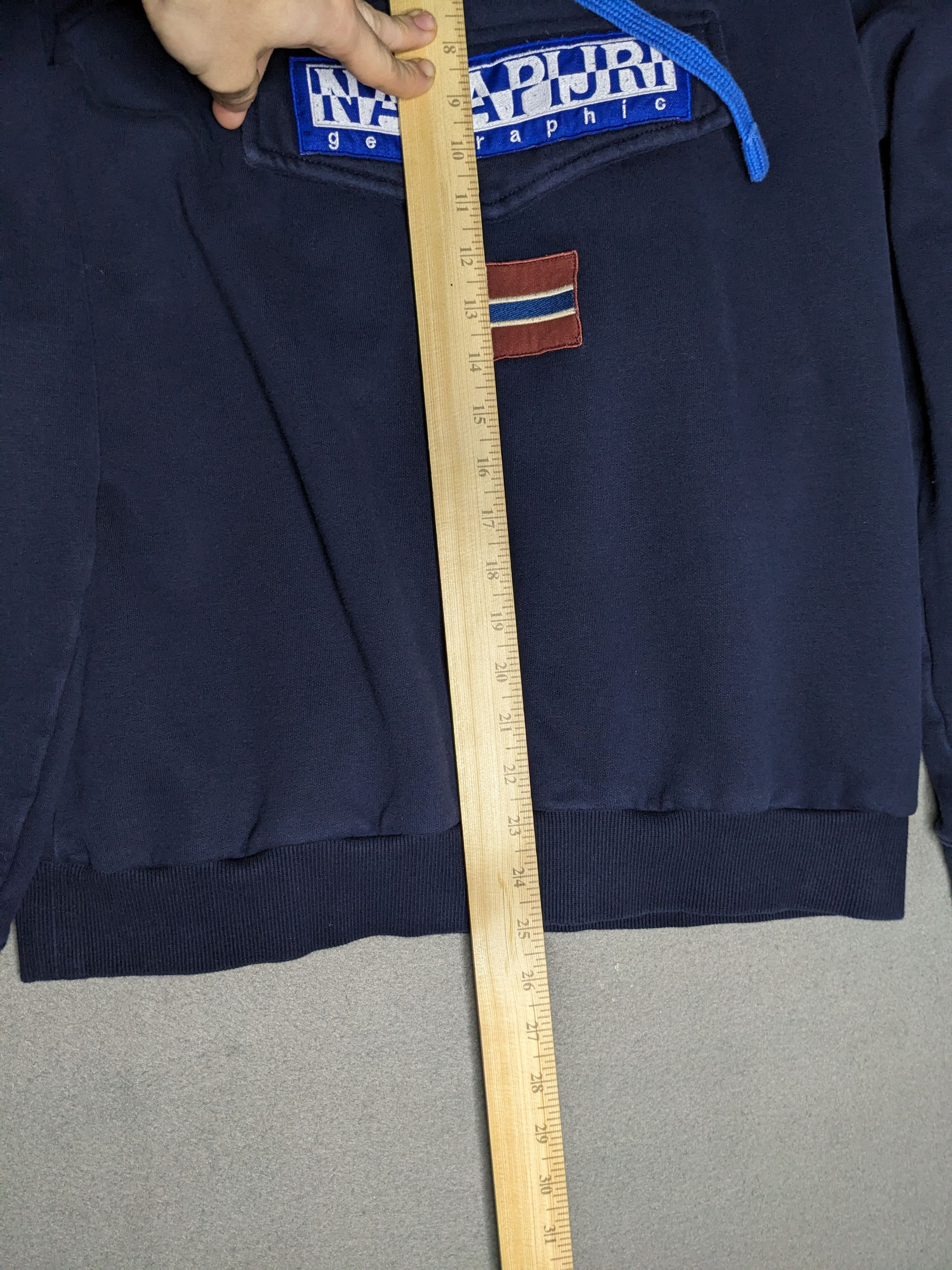 Napapijri VINTAGE Napapijri Burgee Geographic Hoodie Medium Sweater Size US M / EU 48-50 / 2 - 9 Thumbnail