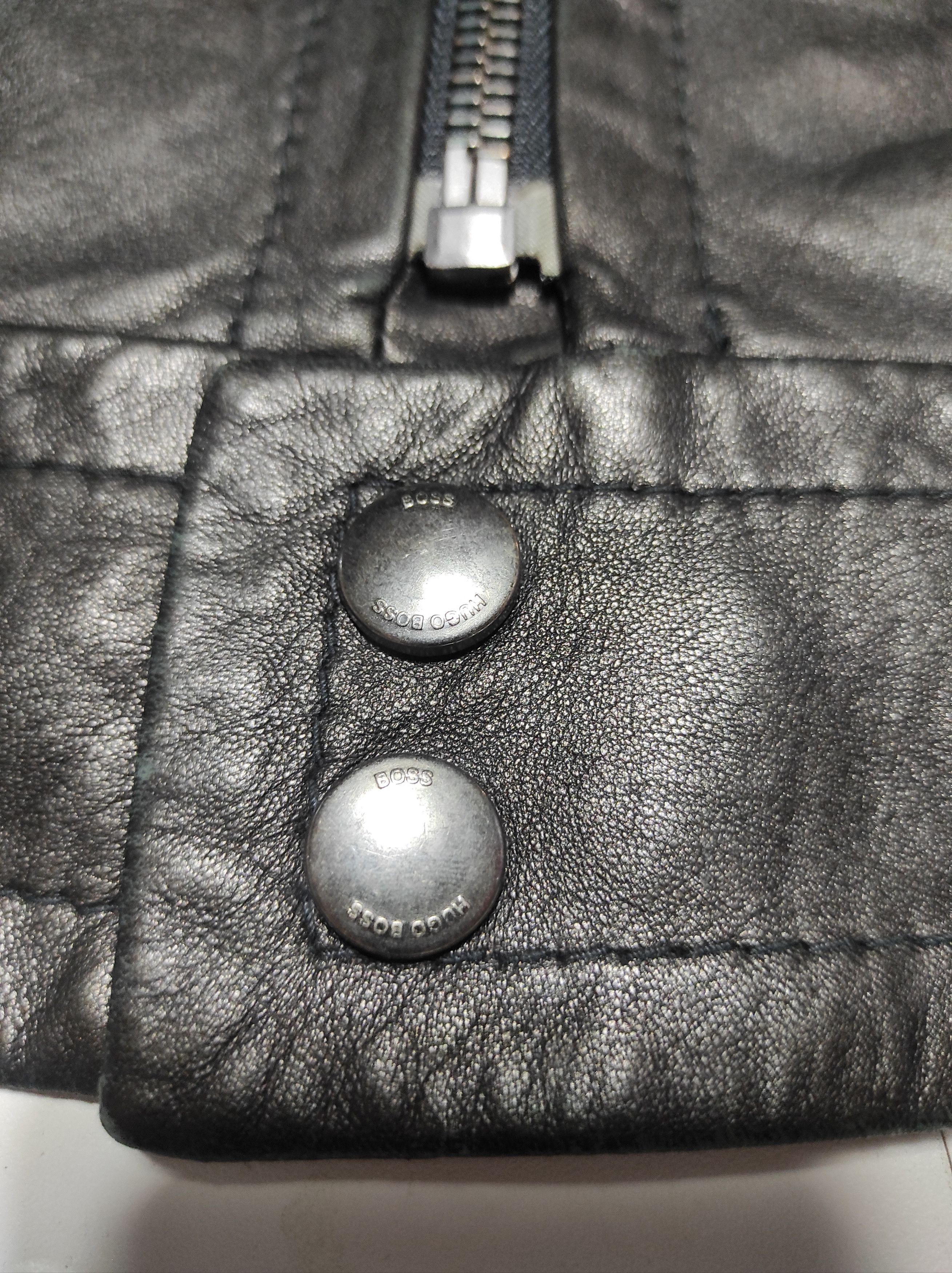 Hugo Boss HUGO BOSS premium Hugo Boss Leather jacket mix Polyester Size US M / EU 48-50 / 2 - 10 Thumbnail