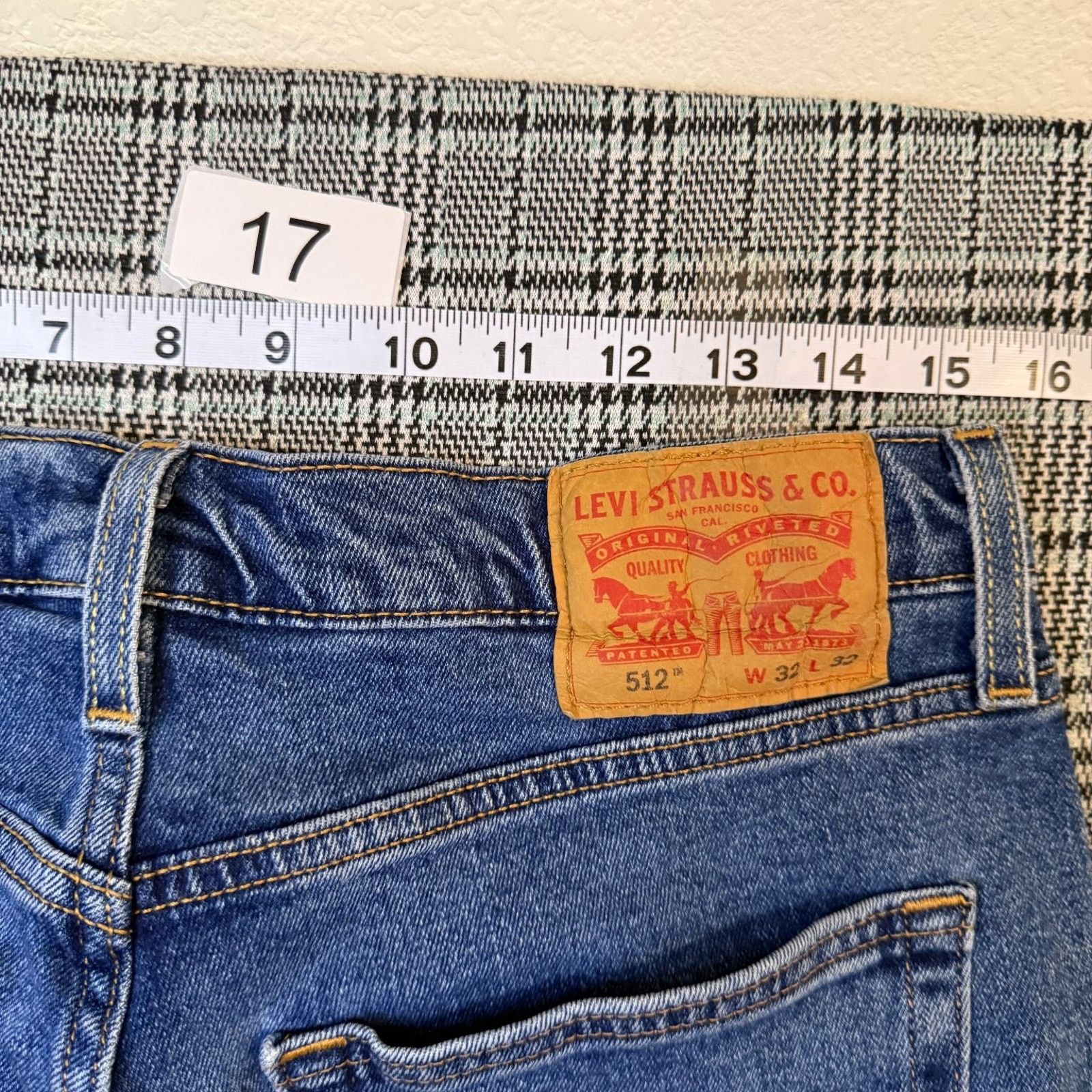 Levi's Levi's 512 Men's Jeans Blue Denim Slim Tapered Fit 32x32 Size US 32 / EU 48 - 2 Thumbnail