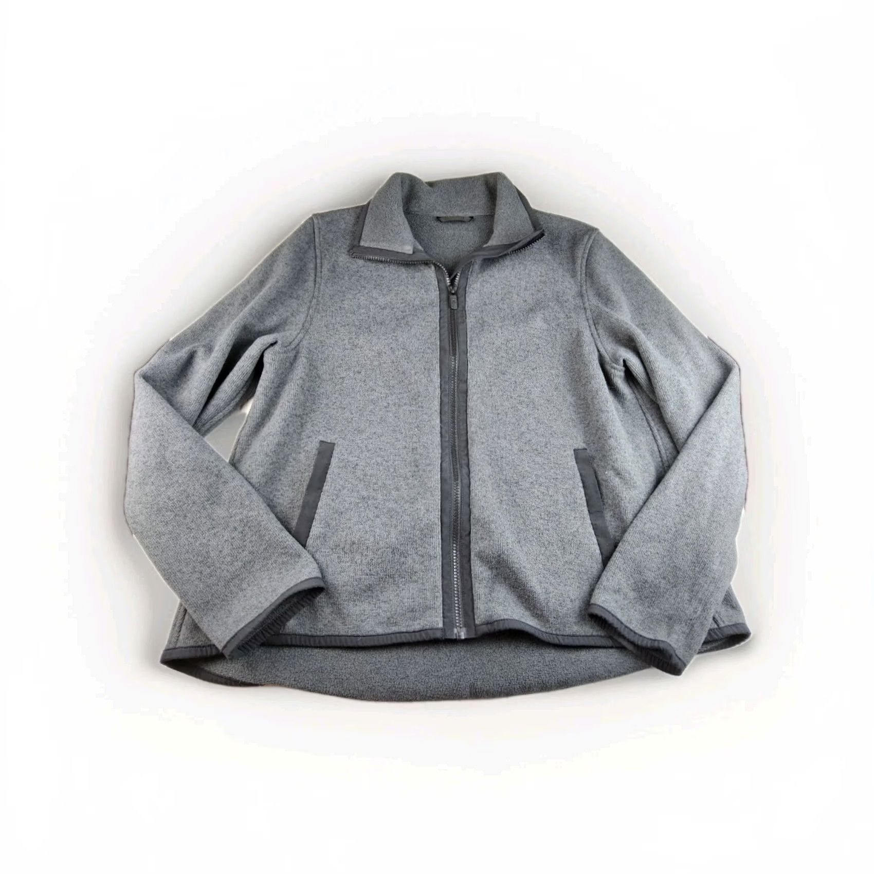 Lululemon Lululemon Jacket Full Zip Sweatshirt Women’s XL Gray Fleece Activewear Jacket, Basic Style, Chest 42" Length 27" Size XL / US 12-14 / IT 48-50 - 2 Thumbnail