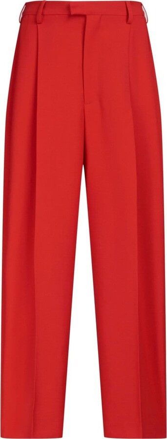 Marni o1srvl11e0624 Trousers in Red Size 26" / US 2 / IT 38 - 2 Thumbnail