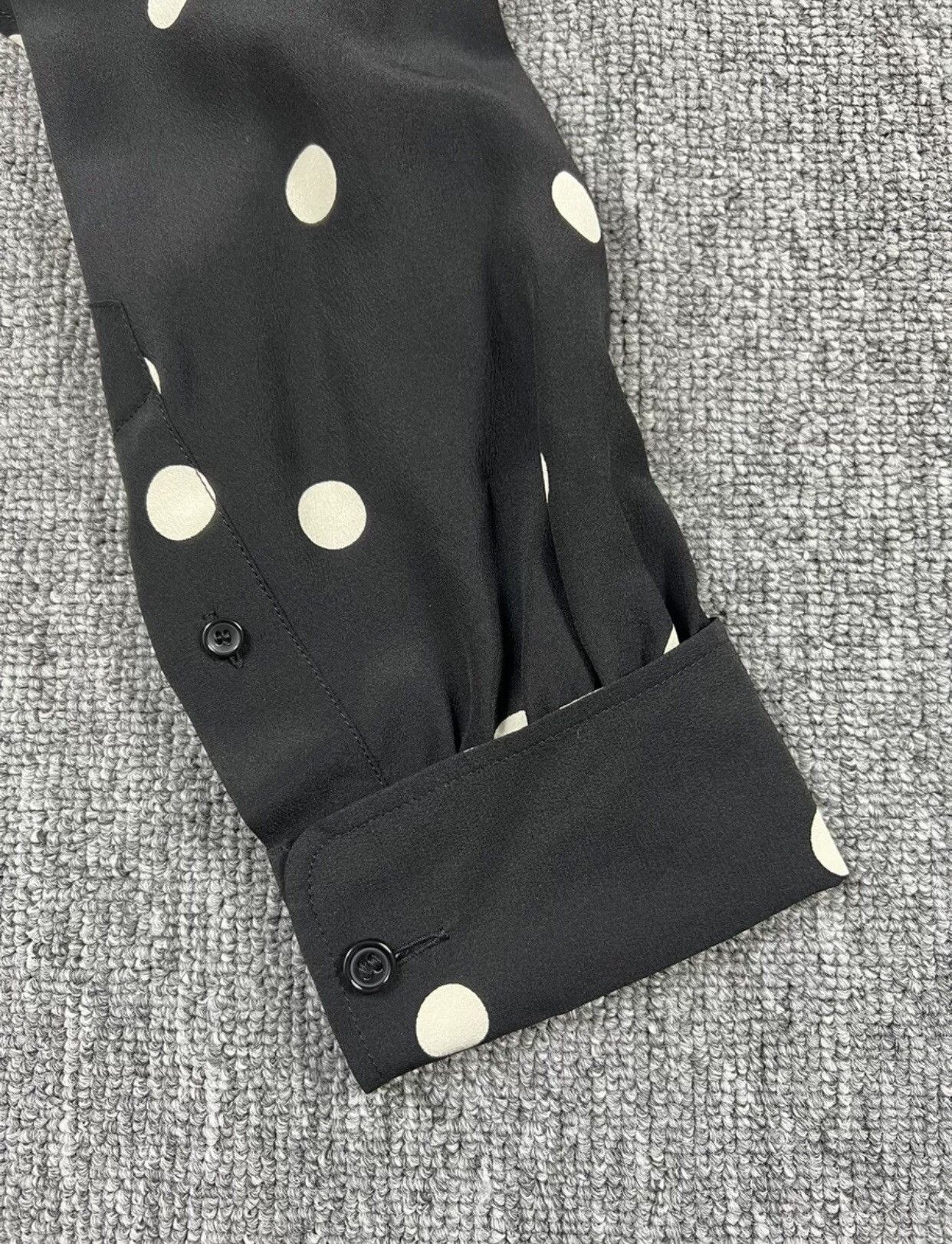 Saint Laurent Paris Saint Laurent slp21s silk polka dot shirt2412-Nextarrow Size US S / EU 44-46 / 1 - 4 Thumbnail