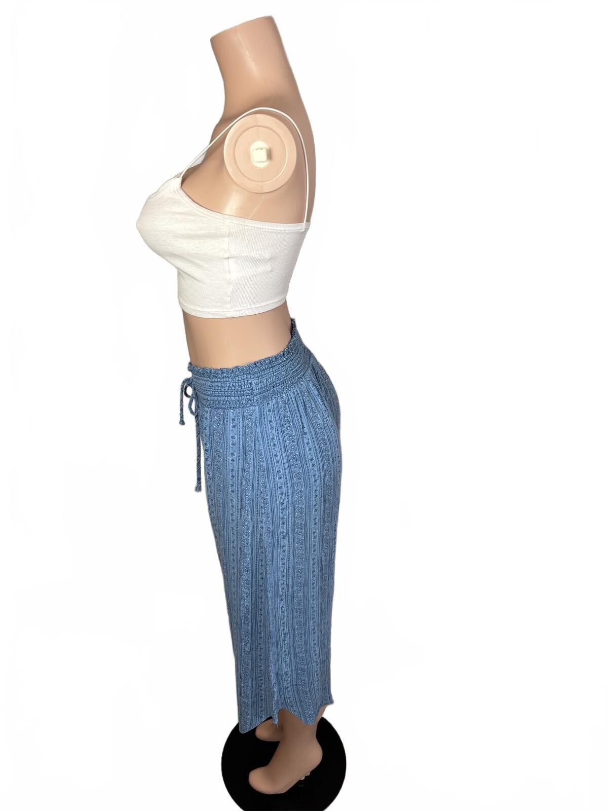 Other Kingston Grey Boho Hippie Wide Leg Cropped Pants. XL. Size 40" / US 18 - 4 Thumbnail